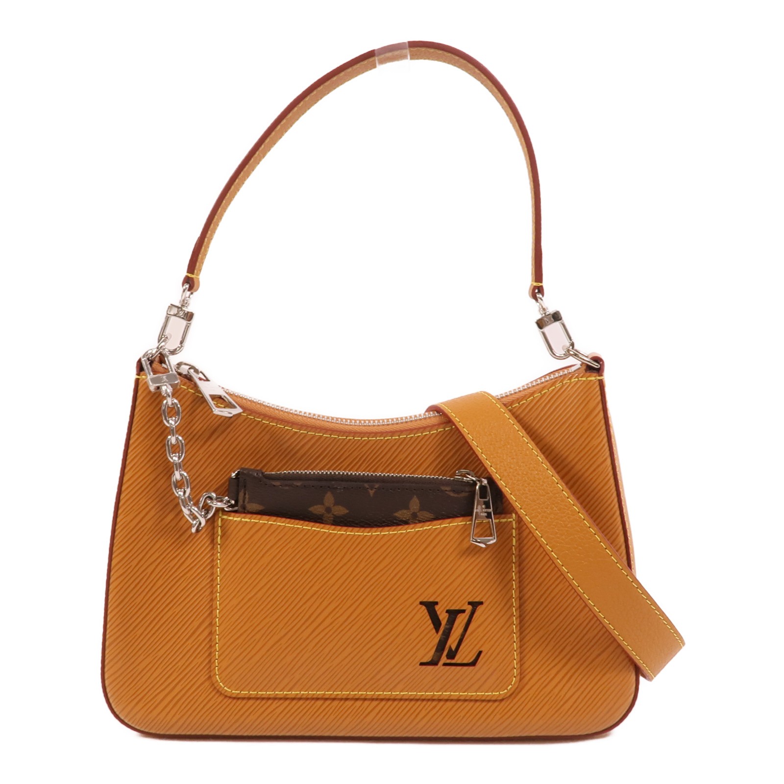 LOUIS VUITTON LV SHW Marelle 2 Way Shoulder Bag M80794 Epi Brown