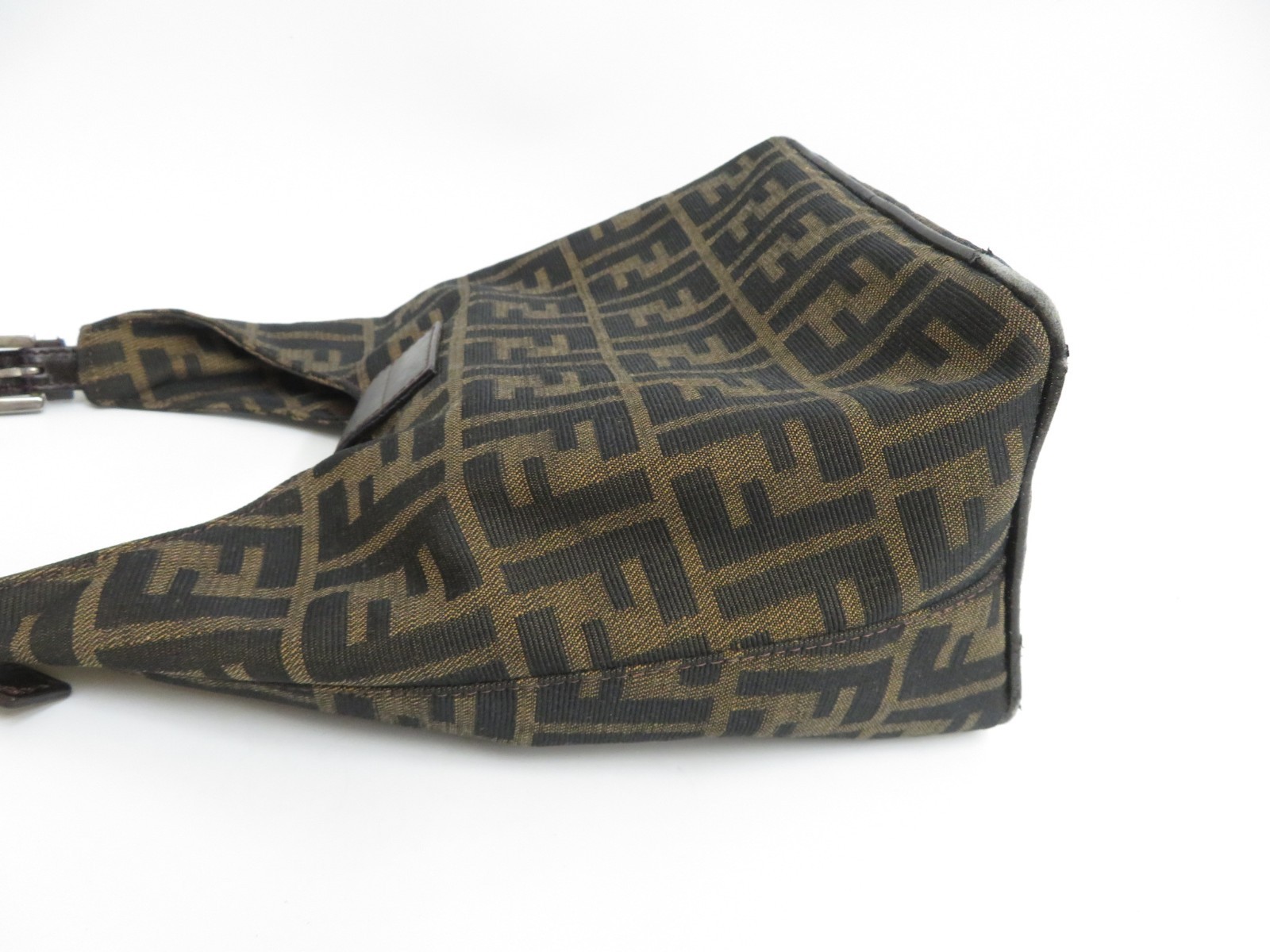 Authentic FENDI Zucca Shoulder Bag Hand Bag I#52450