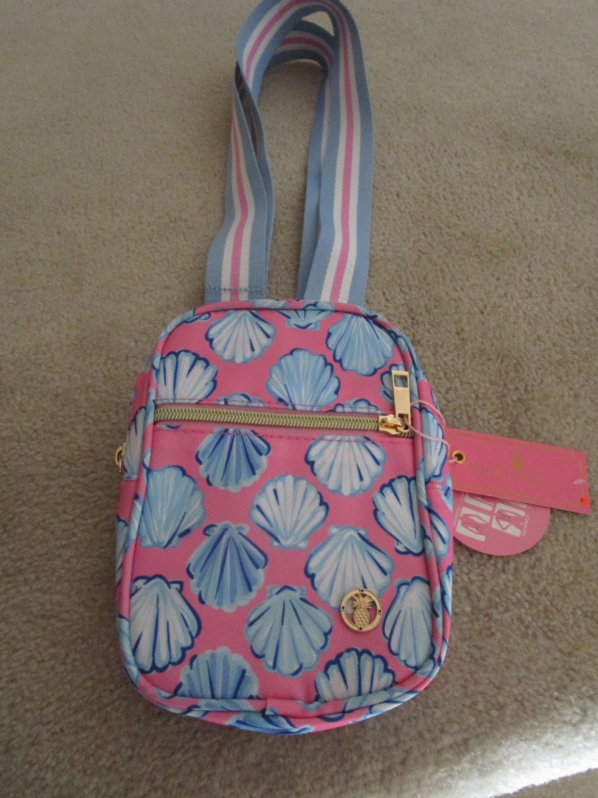 NEW PINK 8X5 SIMPLY SOUTHERN CROSSBODY WEAT IT 5 WAYS SHELL DESIGN