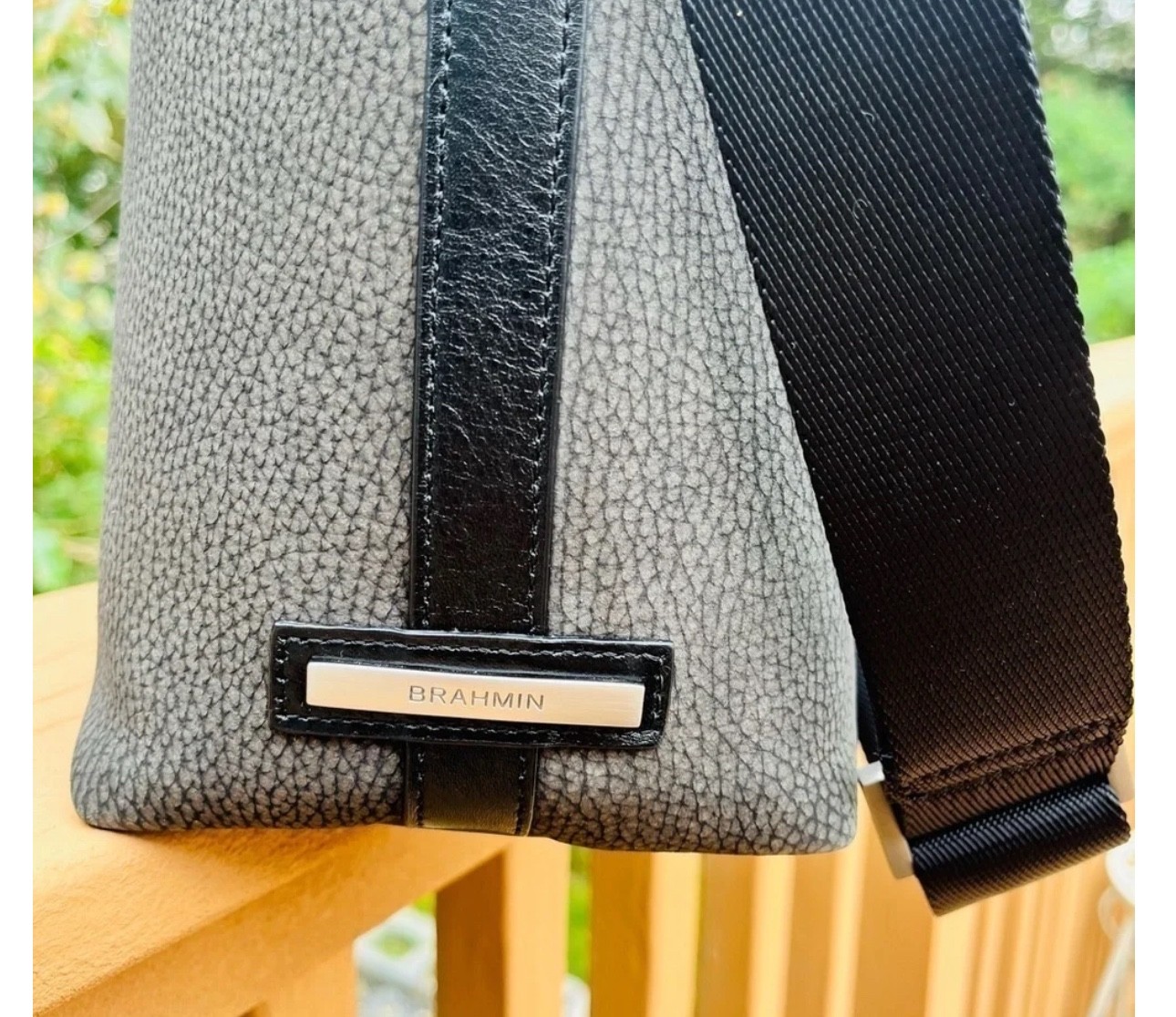 Brahmin Leather versatile weekender bag Tote Laptop Bag Large