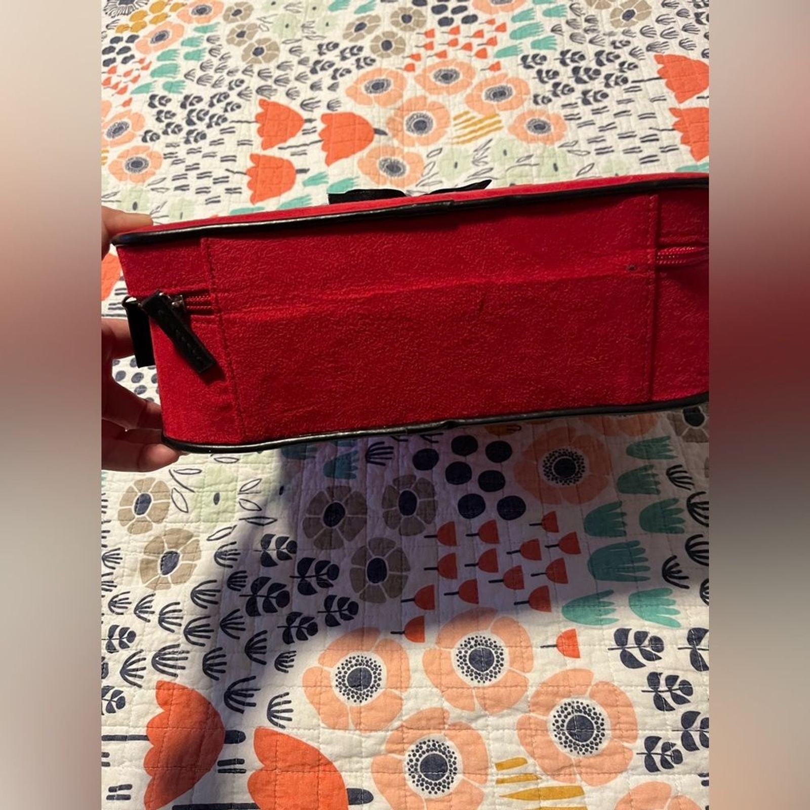 Frederick’s of Hollywood Vintage Red Velvet Cosmetic Case – Rare & Elegant
