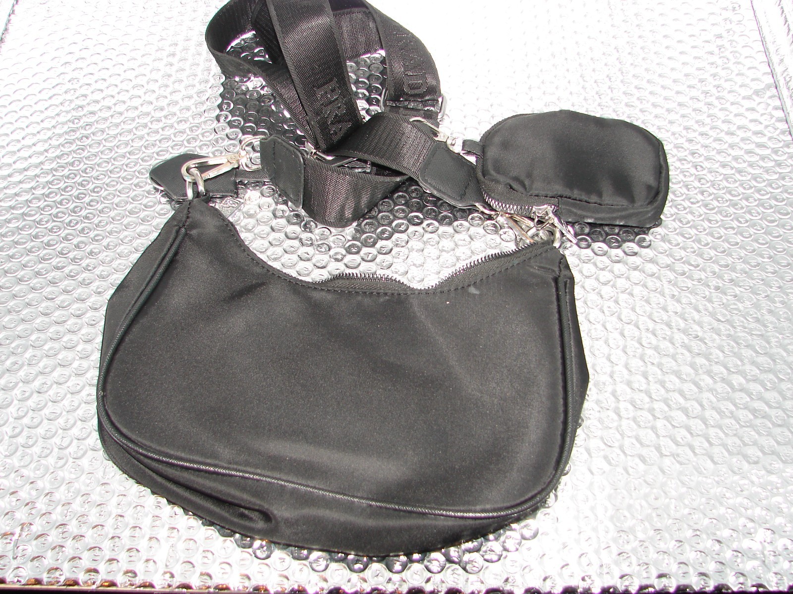 PRADA Re-Edition 2005 Crossbody Small Black Nylon Pre-owned