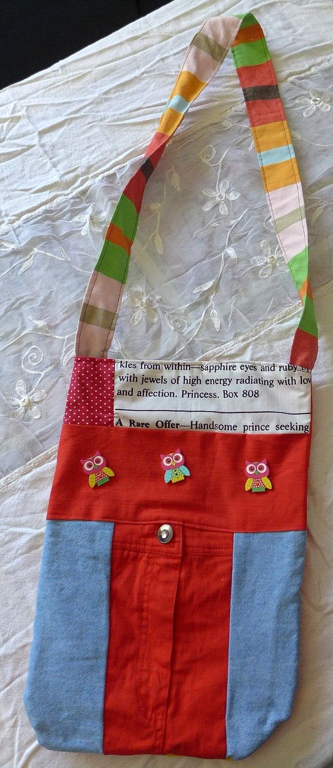 Womens Bag Cotton Handmade Quilted Purse 16 x11 Inch Tote Multi Colors Pockets