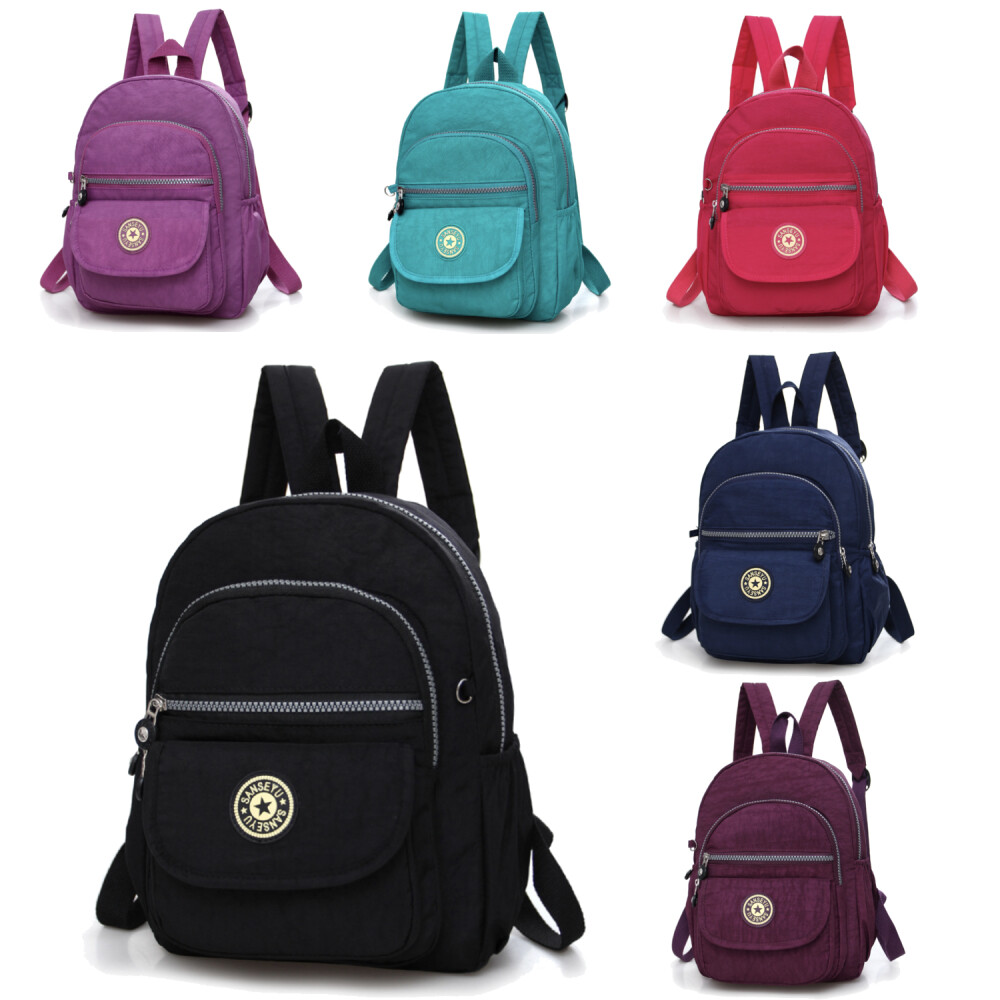 Women Waterproof Mini Backpack Purse Adjustable Strap Shoulder Travel Rucksack