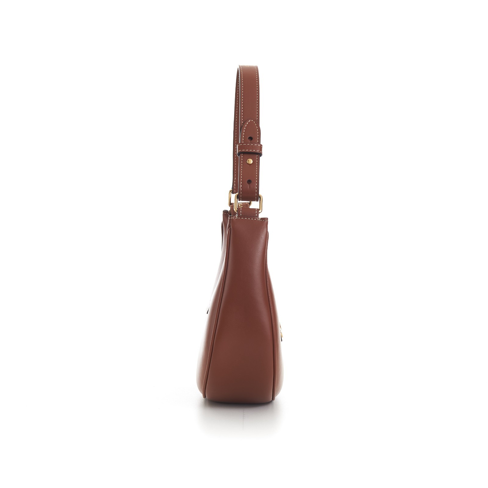 CELINE 2750$ New Medium AVA Triomphe Bag – Tan Brown Smooth Calfskin Auth