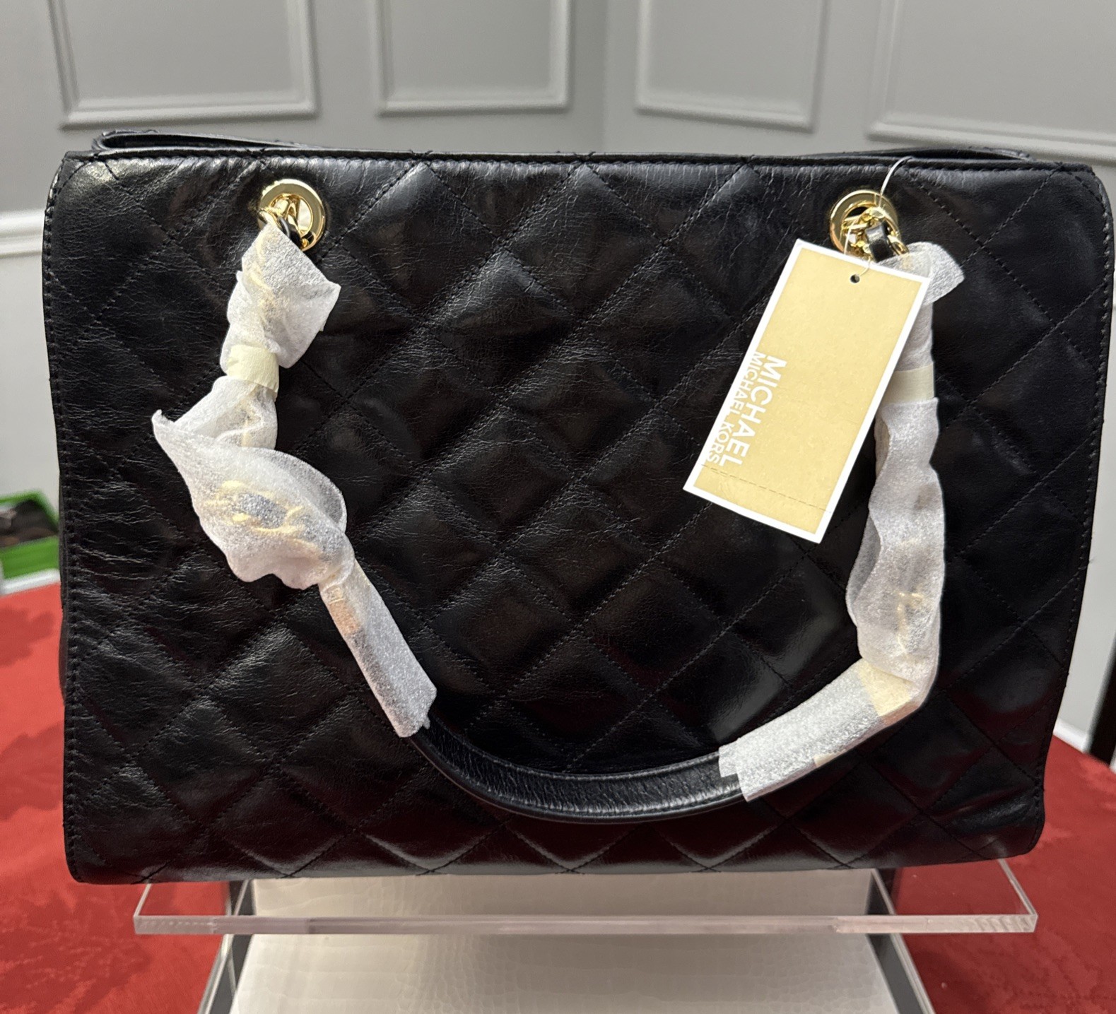 Michael Kors Susannah Large Quilted-Leather Tote/Shoulder Bag