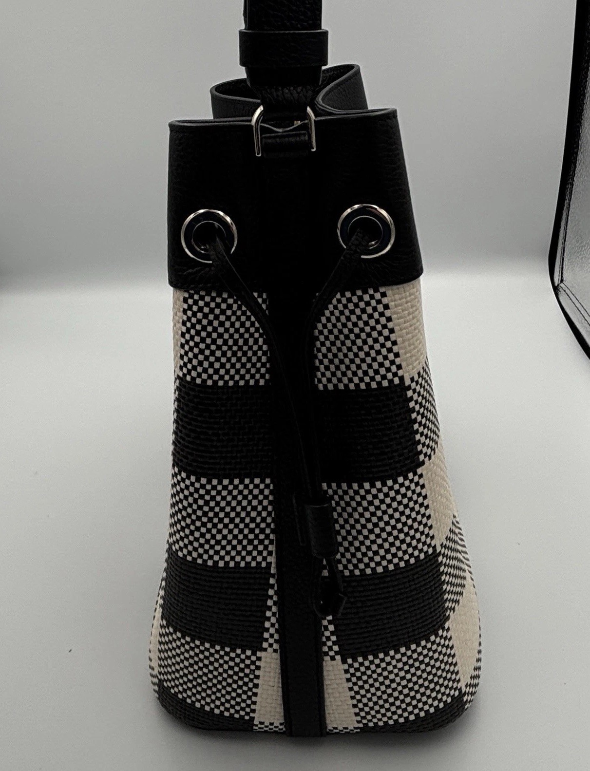 Kate Spade Marti Large Bucket Bag Black Plaid , Classic Luxury – Retired K9435