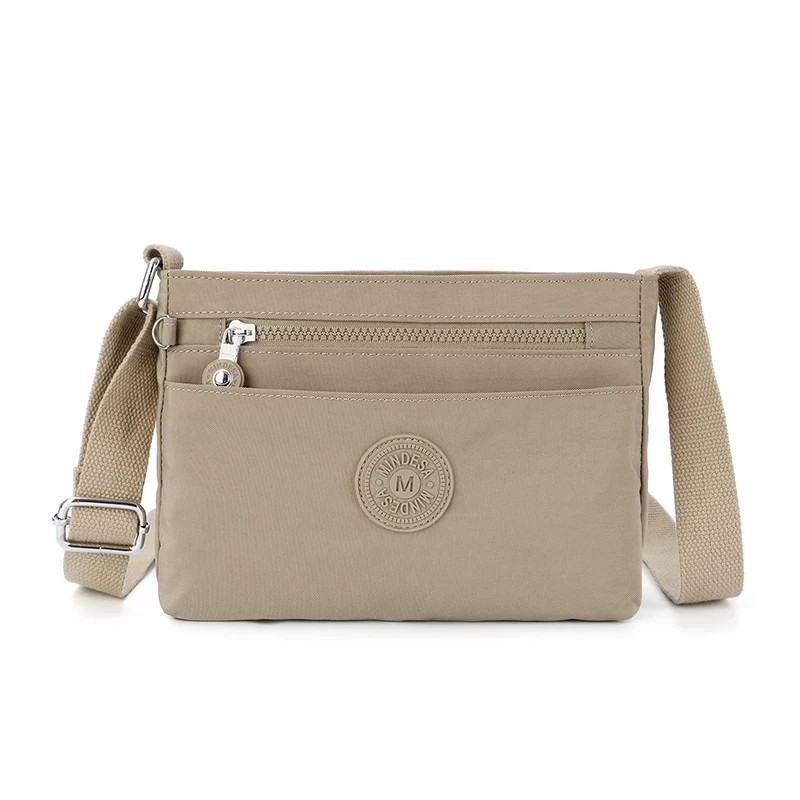 Women Nylon Crossbody Bag Women Small Durable Waterproof Shoulder Purse 22.5cm