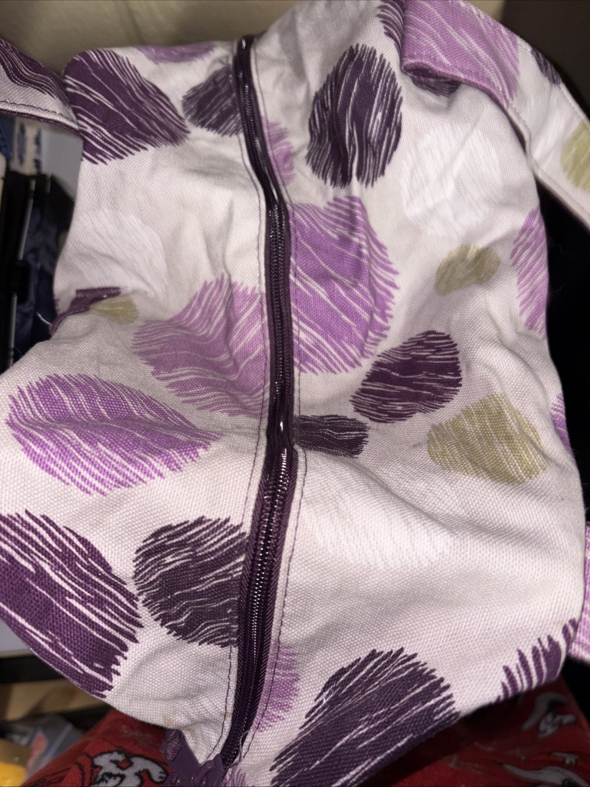 Thirty One Retro Metro Weekender Bag Floral Purple Plum Awesome Blossom
