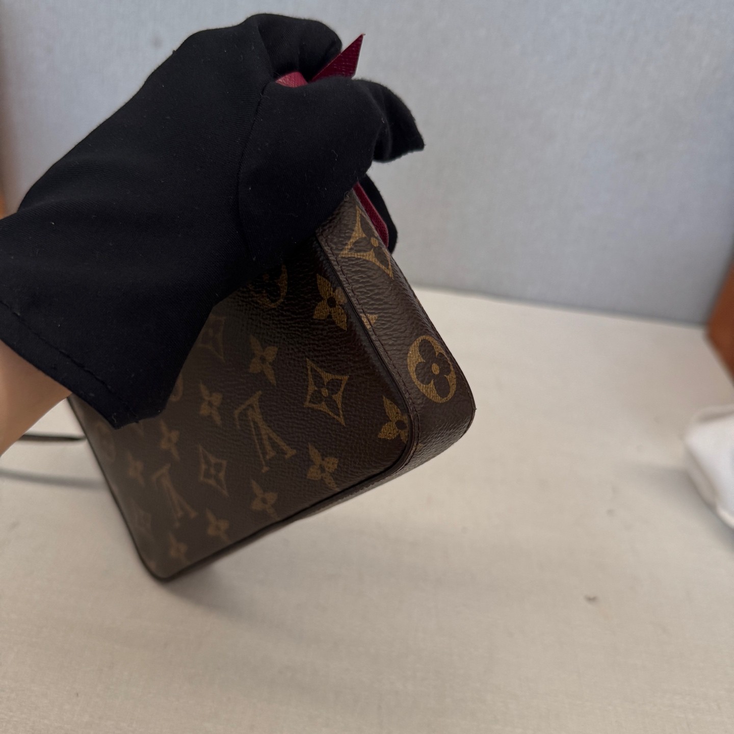 Louis Vuitton Monogram Pochette Felicie Normal Brown Coated Canvas Crossbody Bag