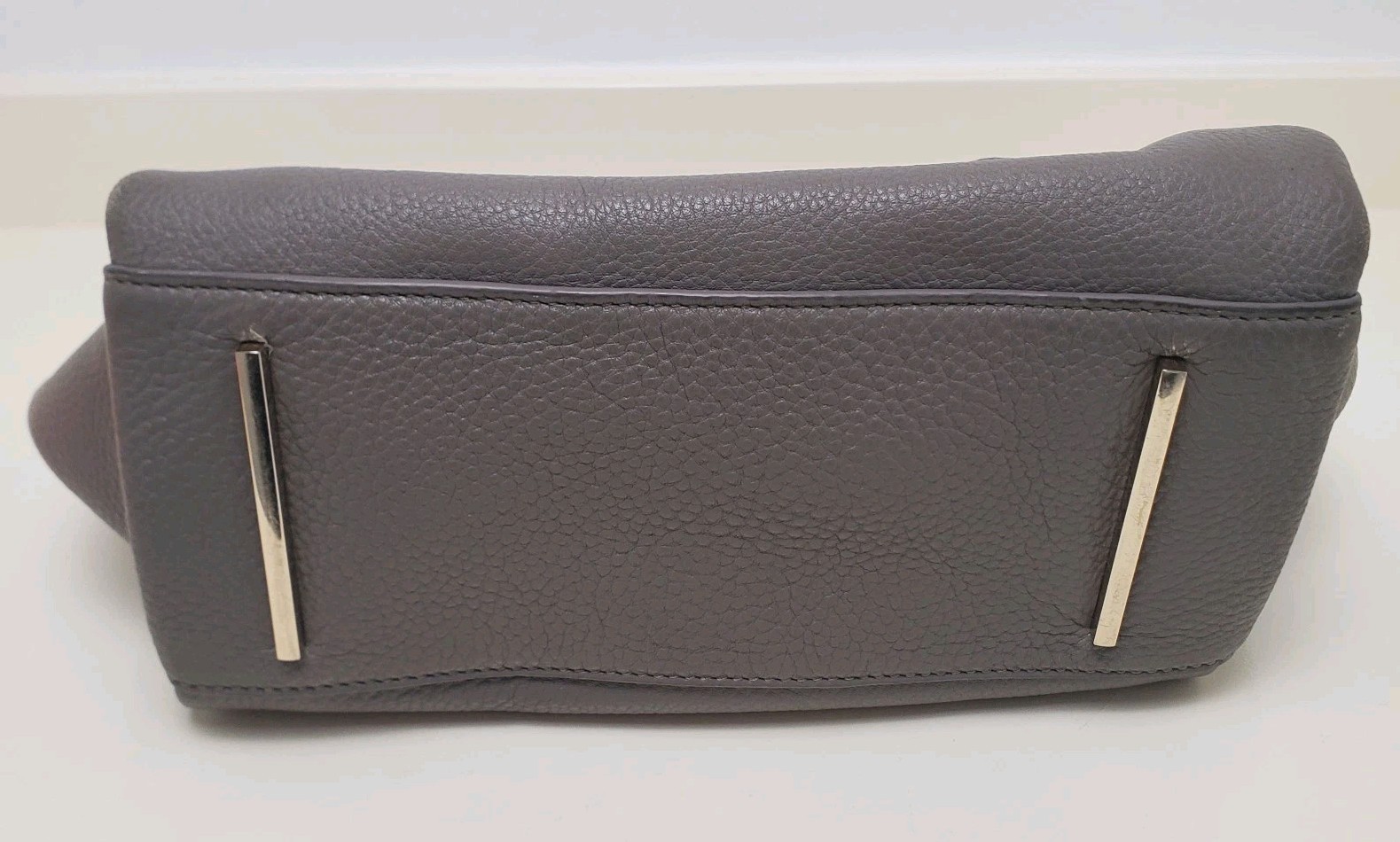 Celine Dion Brown/ Grey Satchel Top Handle Tote Handbag Purse Missing Strap