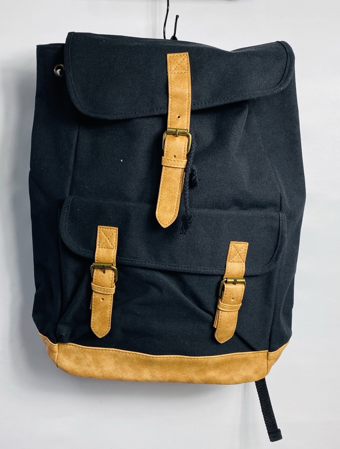 DSW Canvas Backpack With Faux Leather Trim NEW