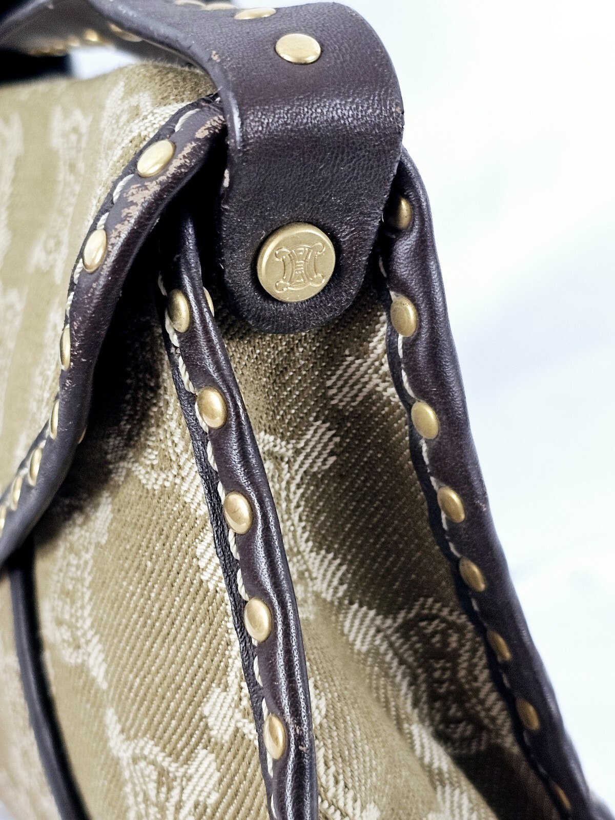 Celine Triomphe Denim Poulbot Bag