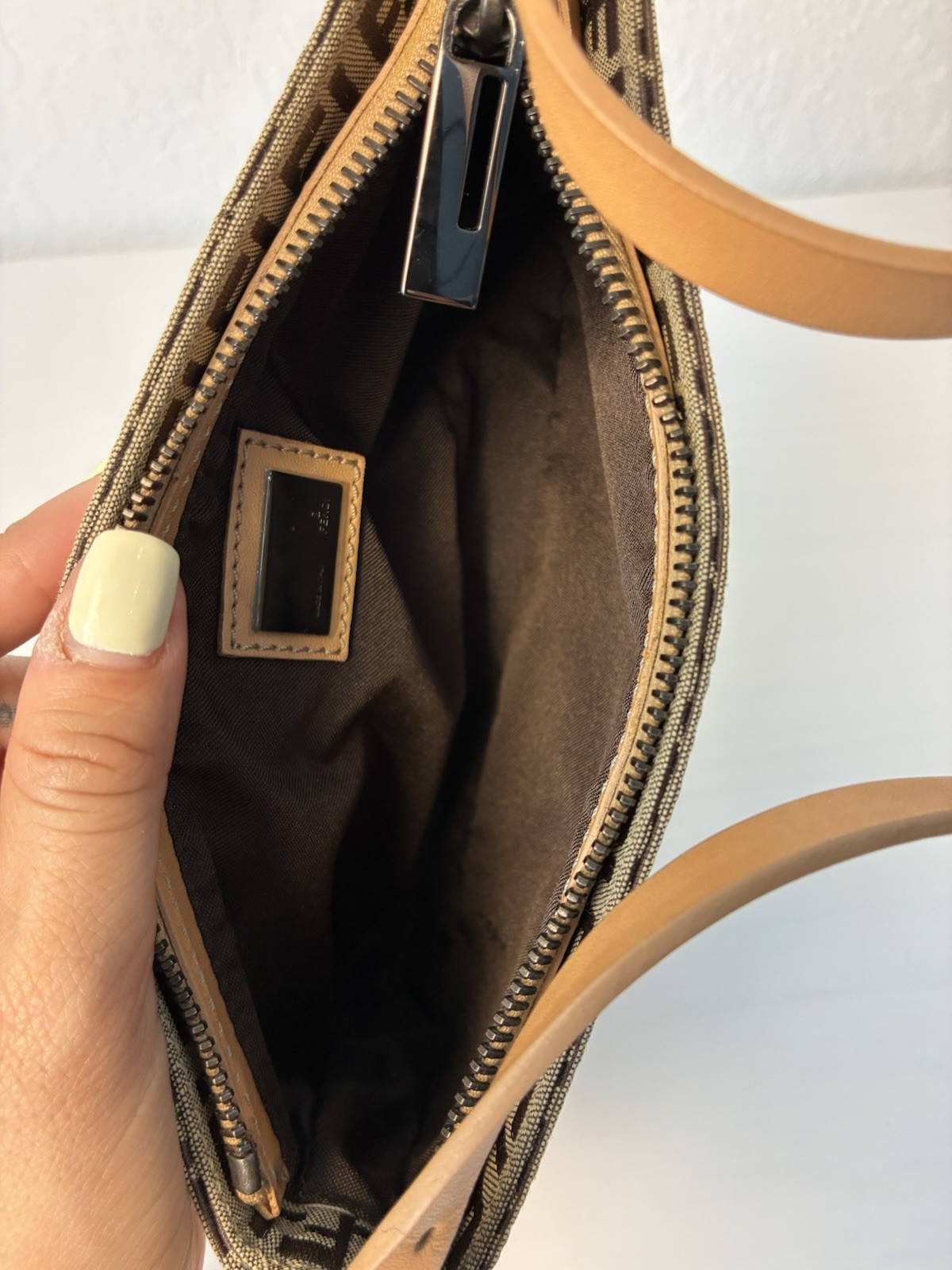 Fendi Zucchino Mini Baguette