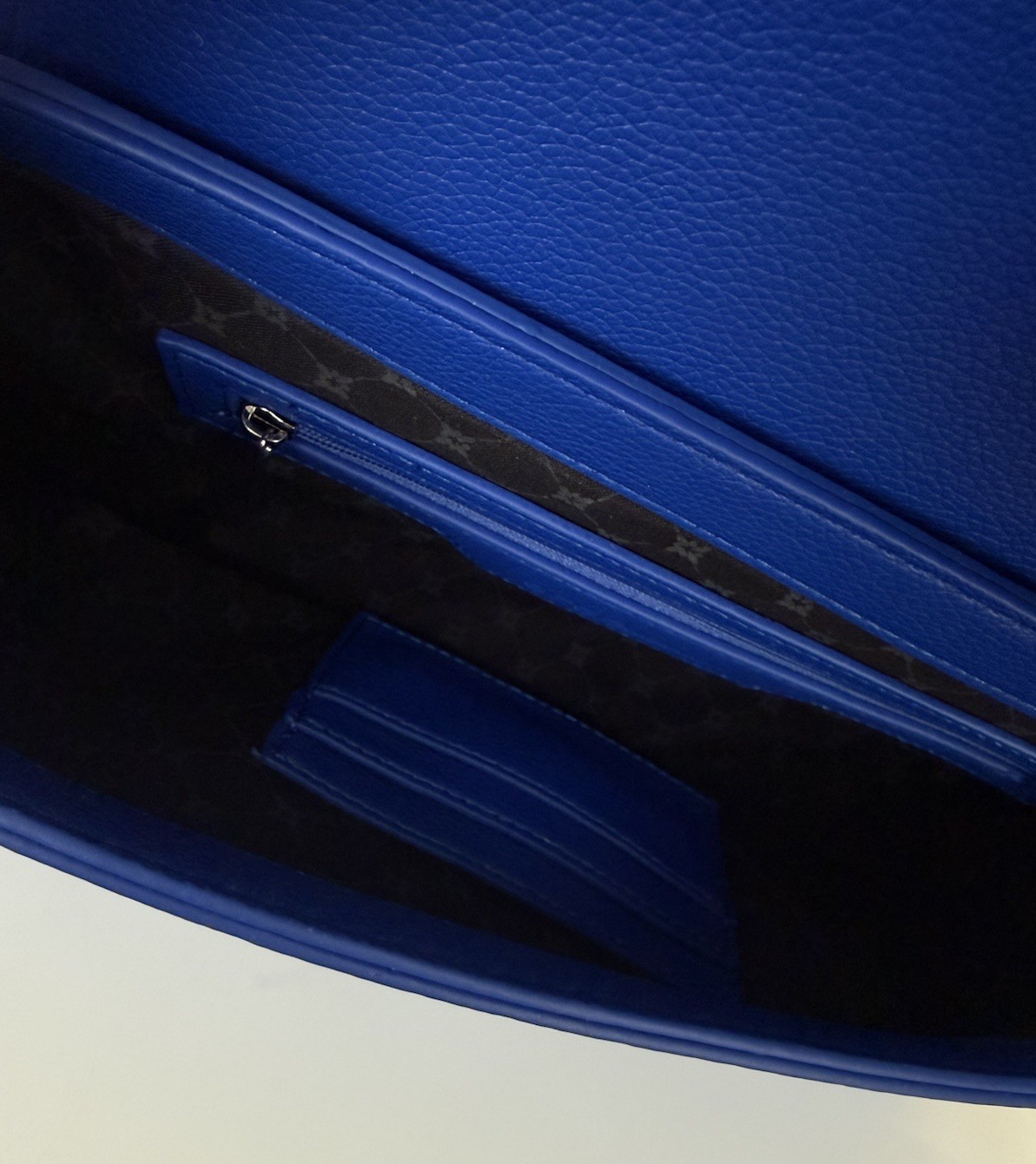 BCBGeneration Cobalt Blue Shoulder Bag Faux Leather Silver Hardware Handbag