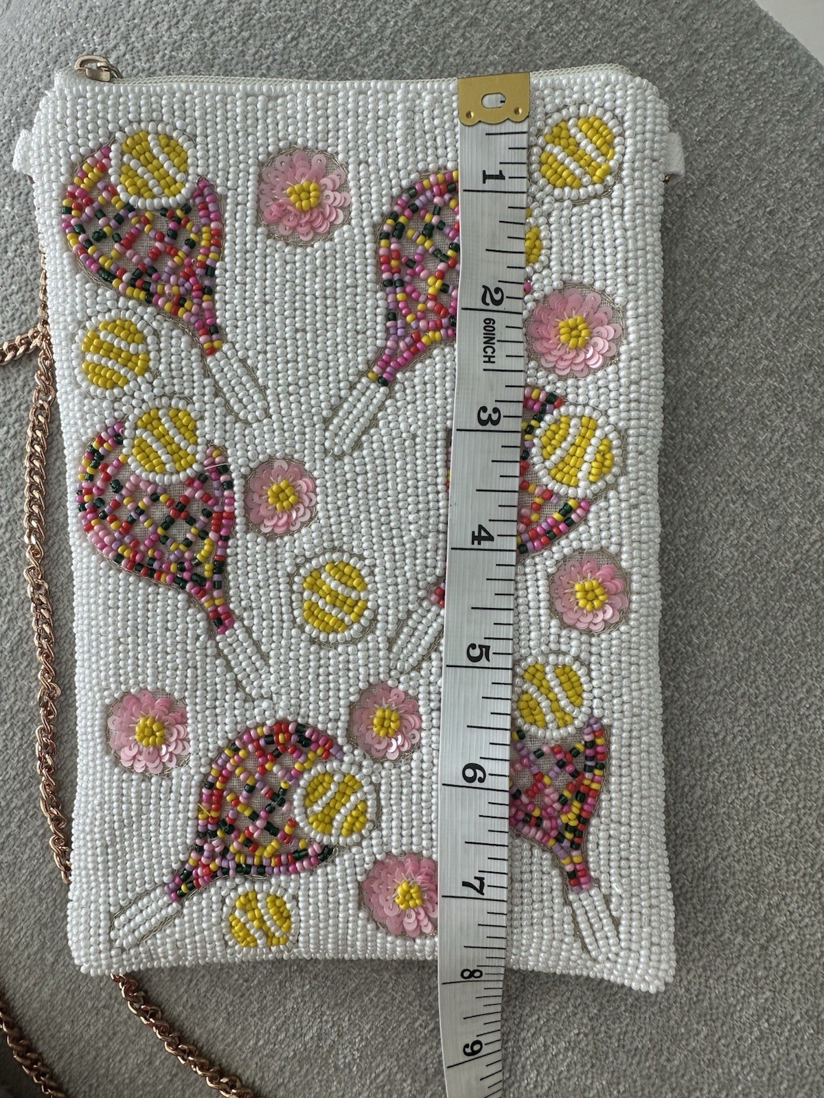 Women’s Best Of Golf Handmade Tennis Beaded Phone Crossbody Bag