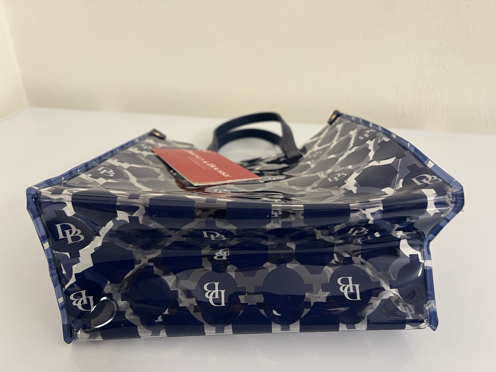 DOONEY & BOURKE DB Lunch Small SHOPPER TOTE HANDBAG CLEAR Transparent Marine