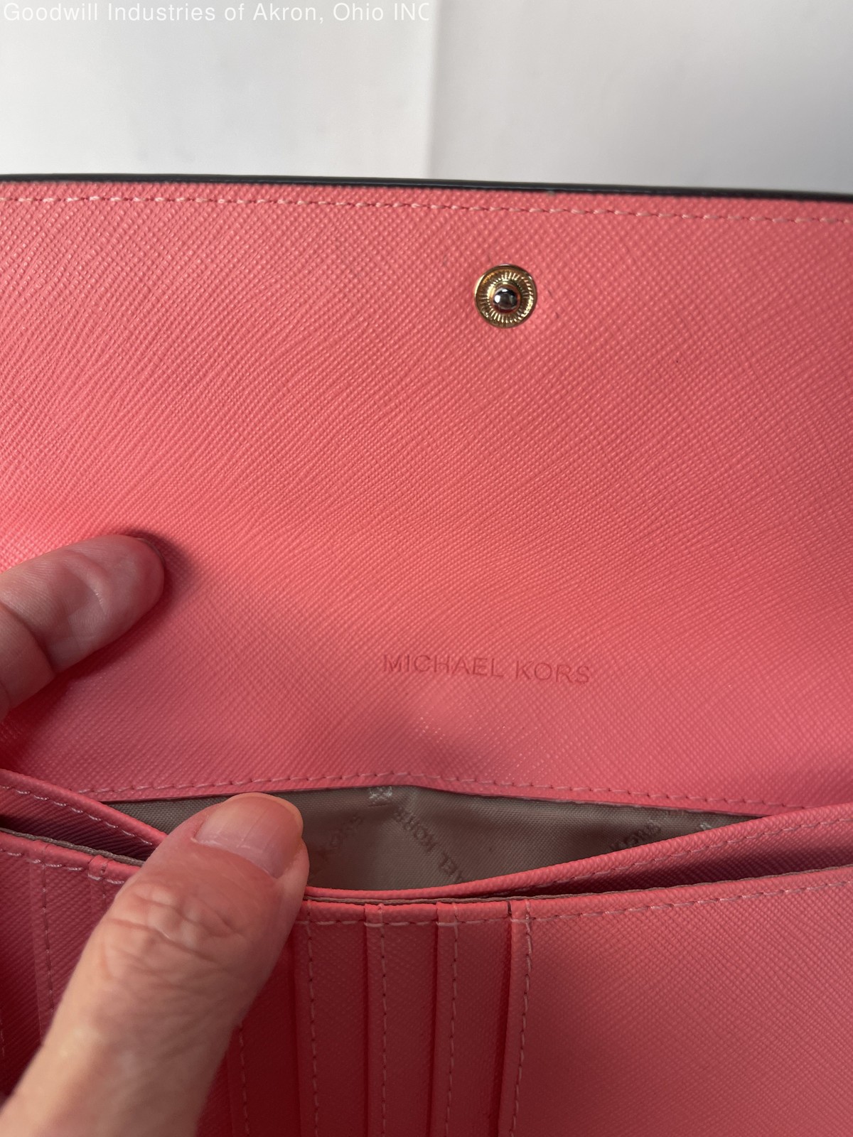 Gently Loved Certified Authentic Salmon Michael Kors Wallet
