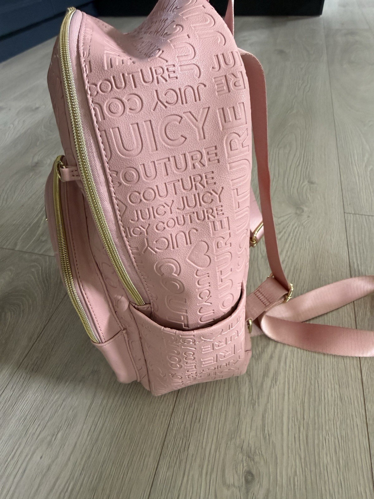 Juicy Couture Pink Embossed Logo Backpack