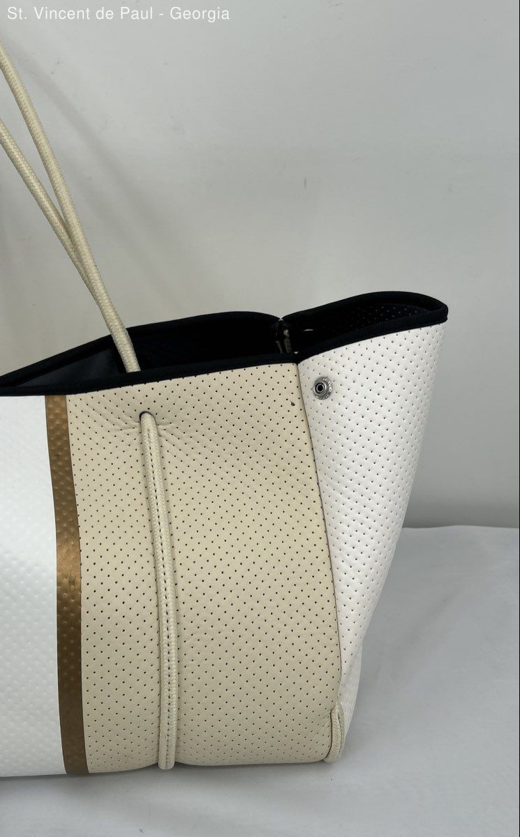 Haute Shore Greyson Neoprene Large Tote Bag W/ Wristlet Beach Bag Purse 15 x 11″