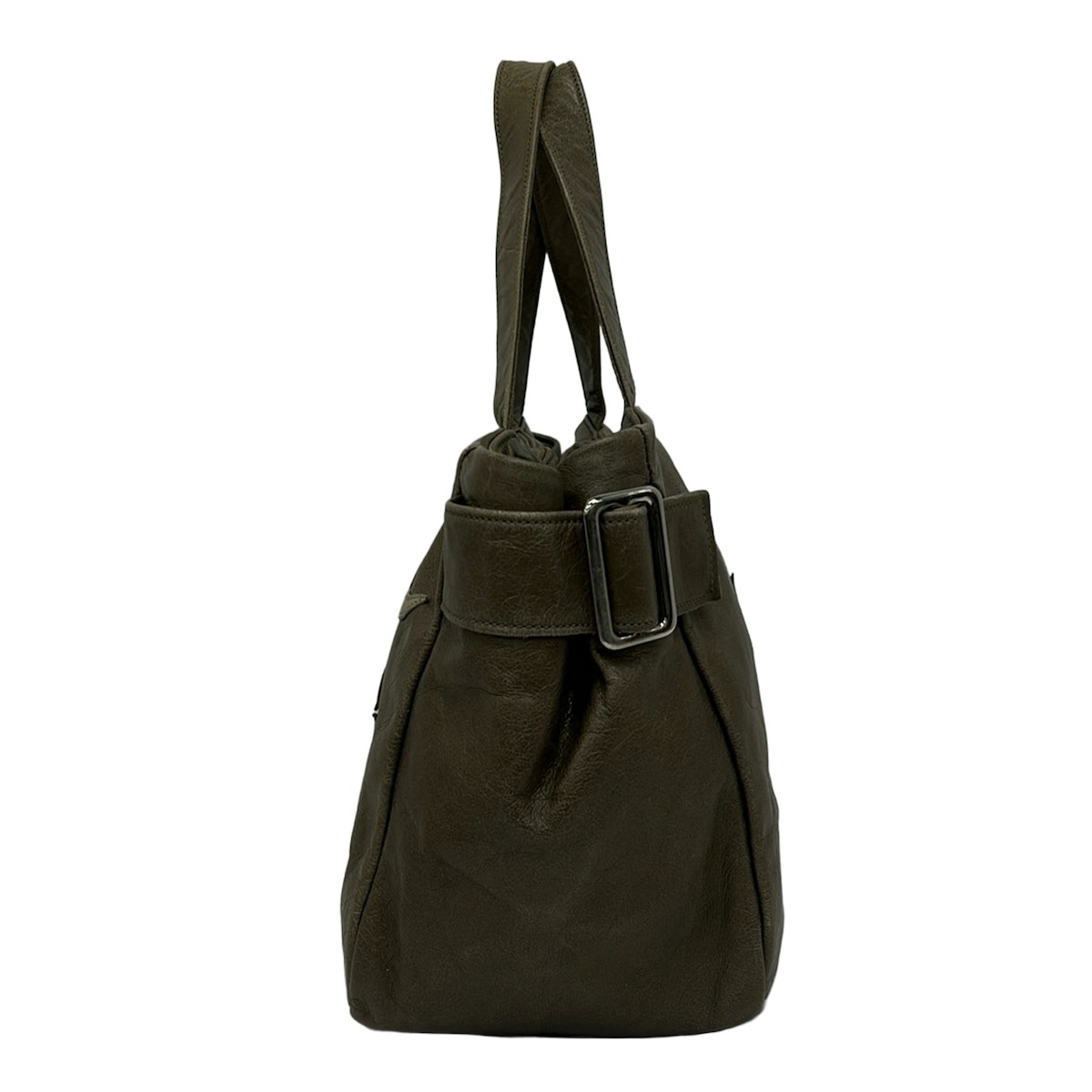 Susannah Hunter Beige Pink Yellow Leather Tote Bag