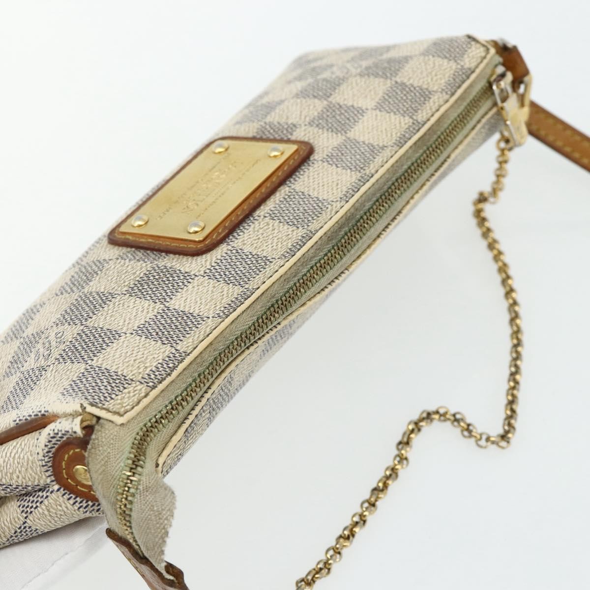 LOUIS VUITTON Damier Azur Eva Shoulder Bag 2way N55214 LV Auth 176535