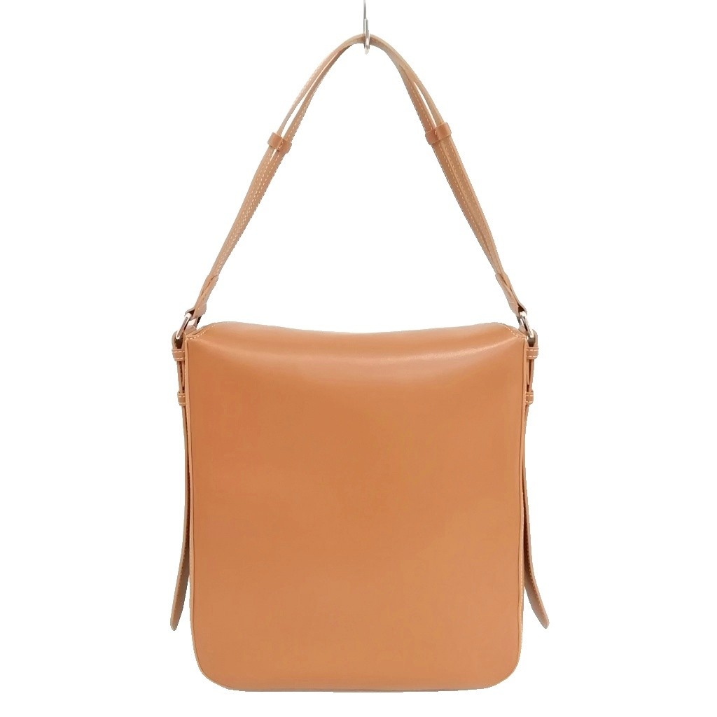 L Avenir Mael Square Shoulder Bag Smooth Square Shoulder Bag Brown Men Women