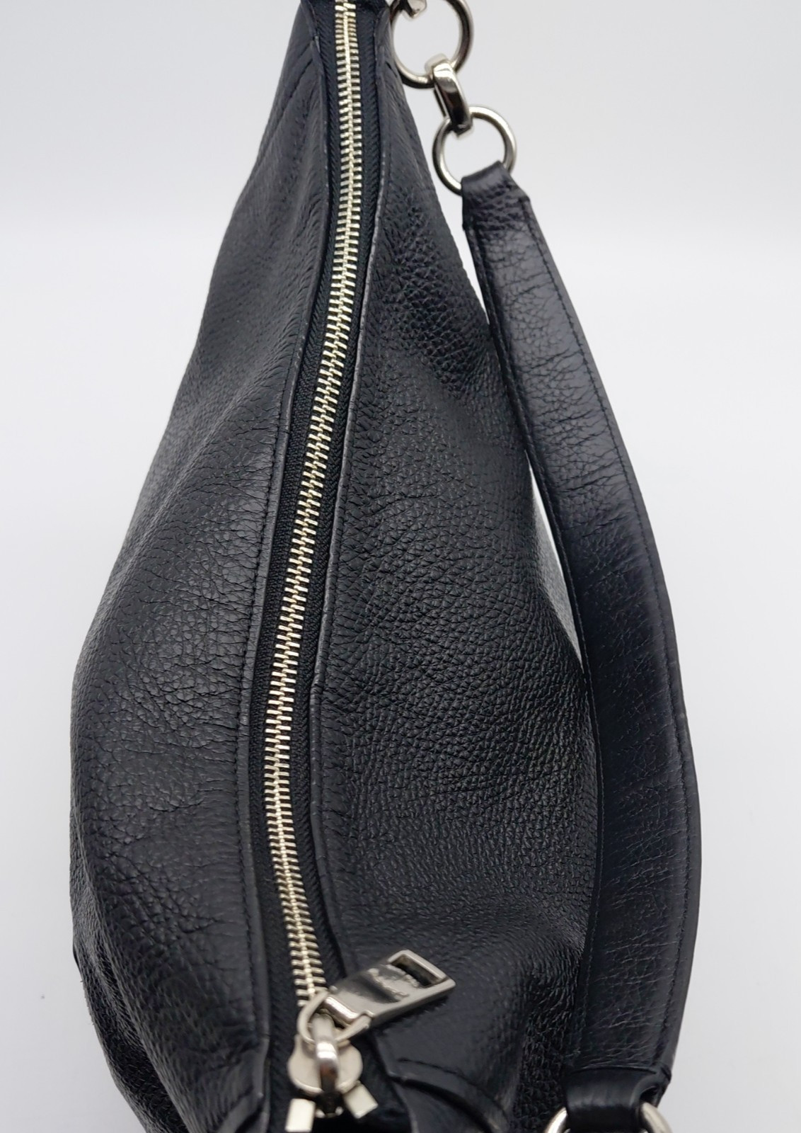 Coach Elle Black Pebbled Leather Hobo Shoulder Bag F31399
