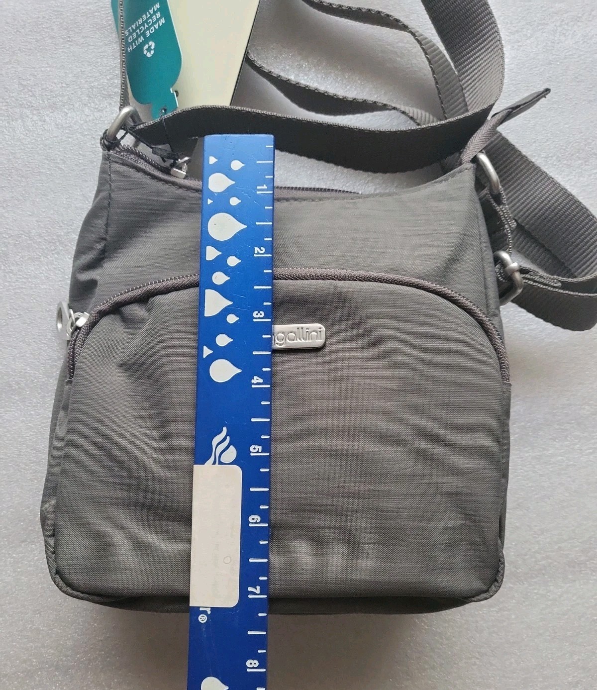 Baggallini Joey Crossbody Bag Grey NEW Retail $58