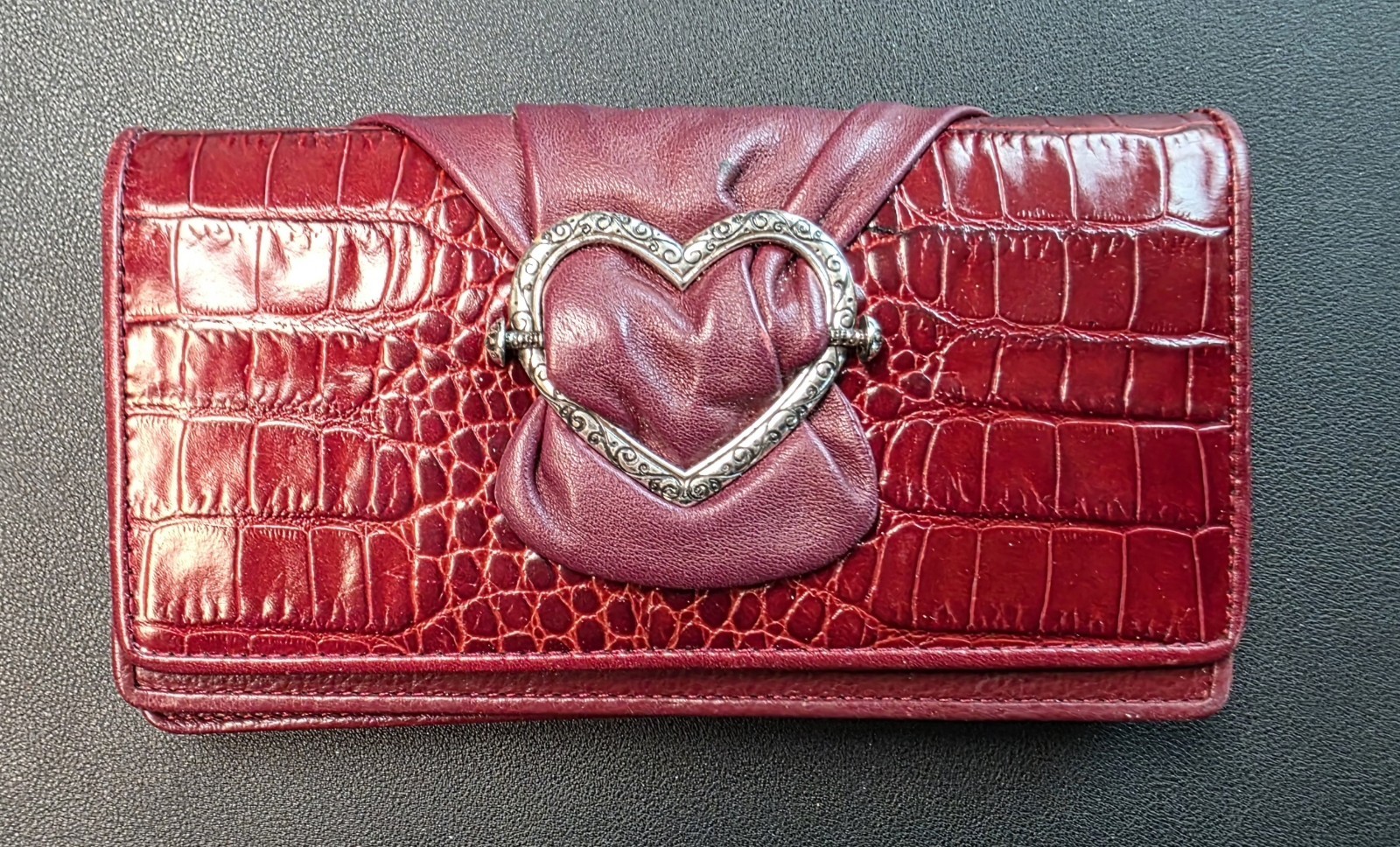 Brighton Ella Red Purse And Wallet With Dust Cover And Box