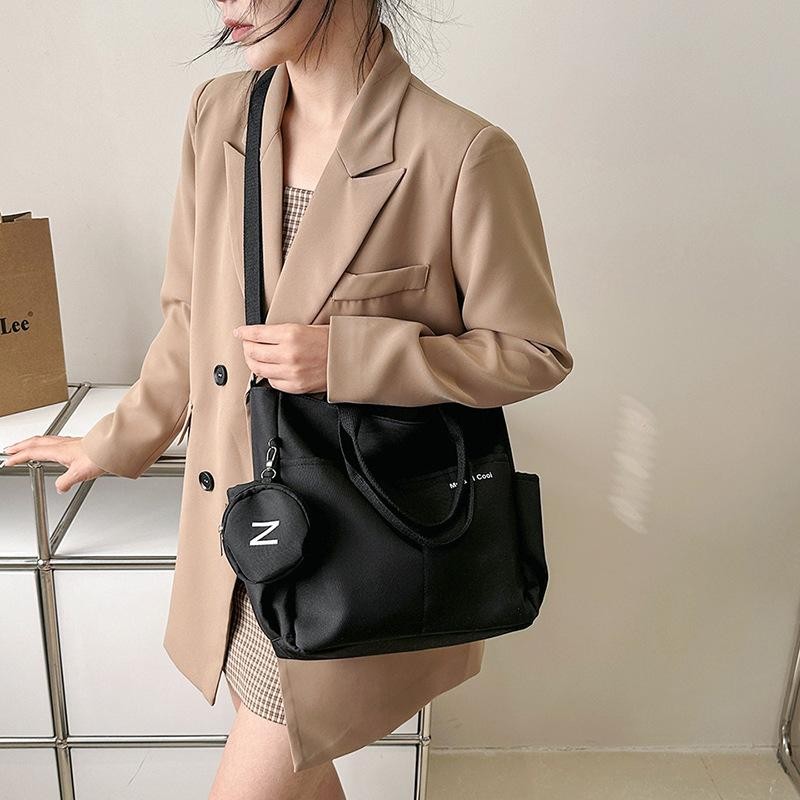 Waterproof Oxford Women’s Shoulder Crossbody Tote Bag, Casual Student Handbag