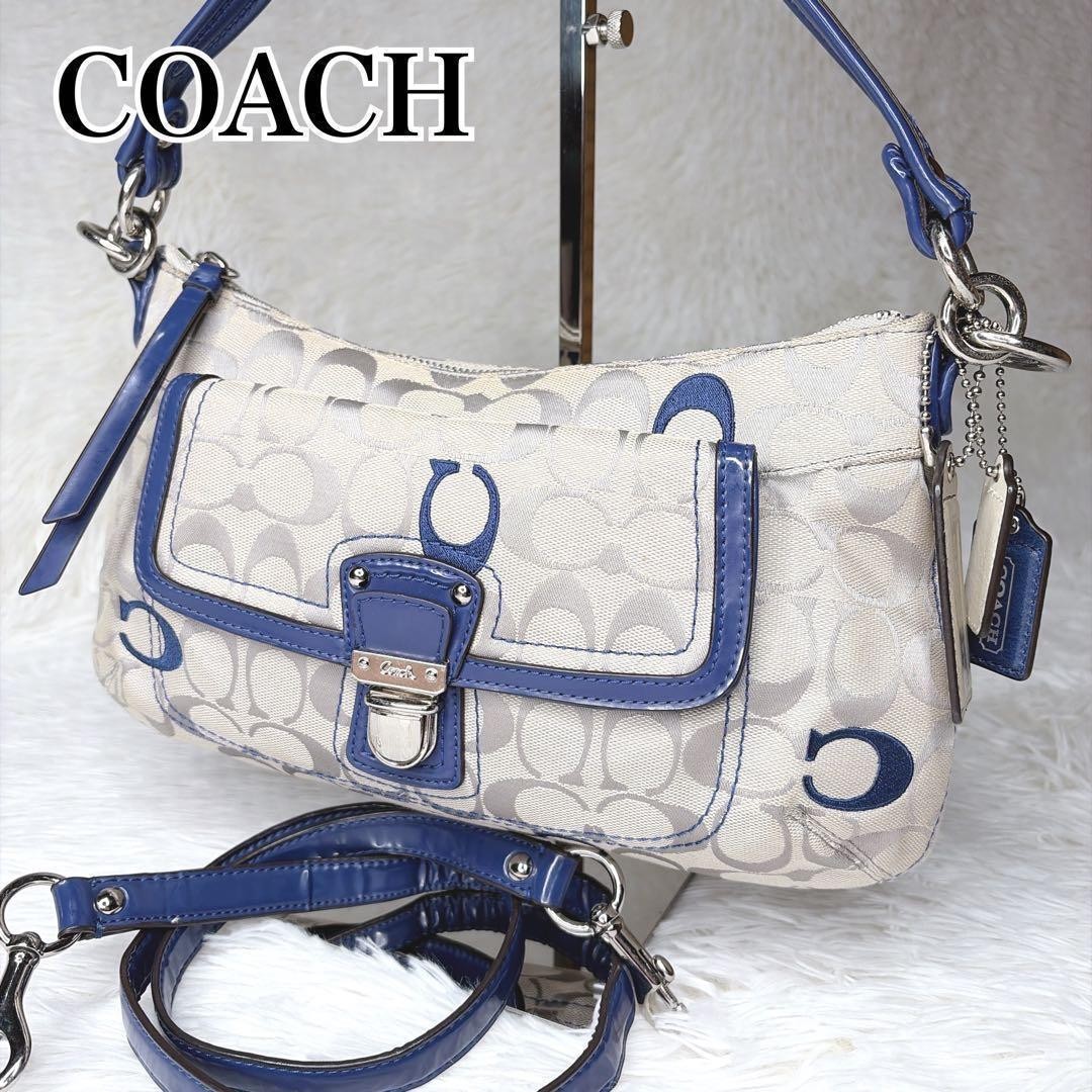 Coach Signature 2way Shoulder Bag y2k 14a