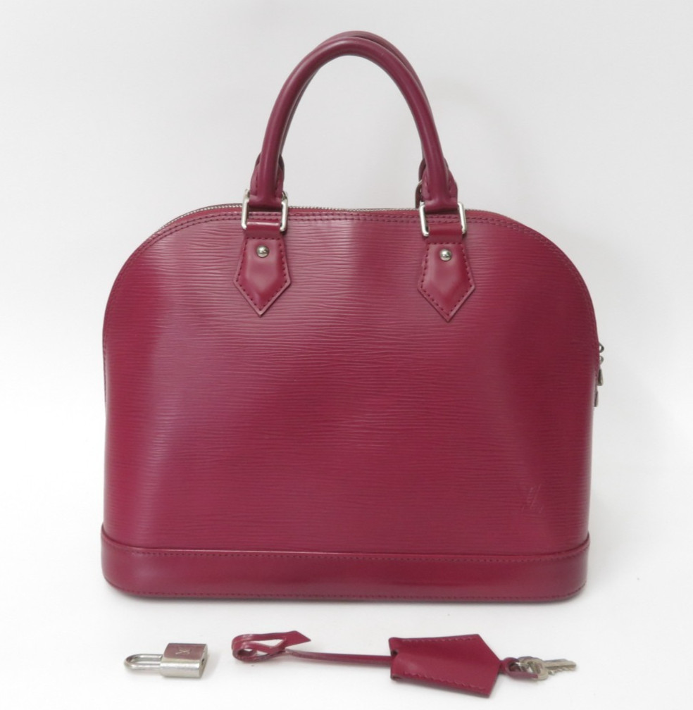 Authentic Louis Vuitton Epi Alma PM Hand Bag F#45498
