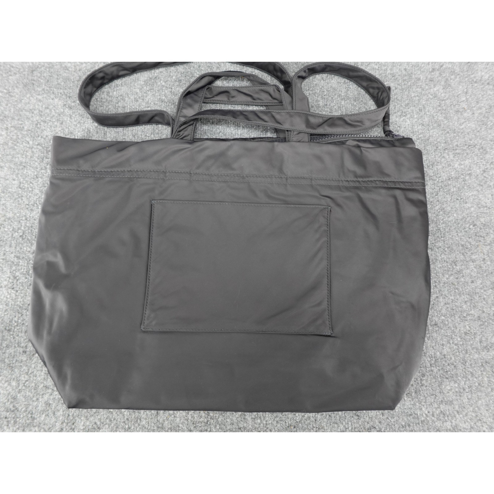Madewell MWL Nylon Tote Bag Womens Large Black Good Sustainable Utility Zip