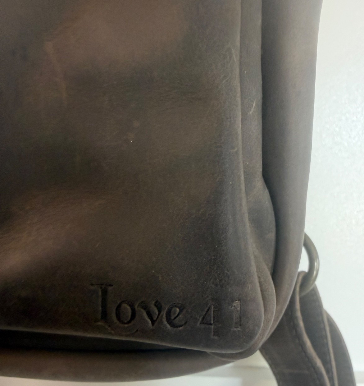 Saddleback Love 41 Mini Leather Backpack Dusty Carbon Black RARE Excellent Cond.