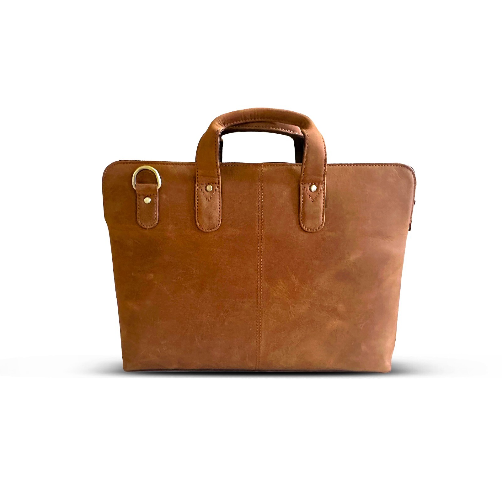 FULL GRAIN Leather slim messenger Bag Office Bag Laptop Shoulder Bag