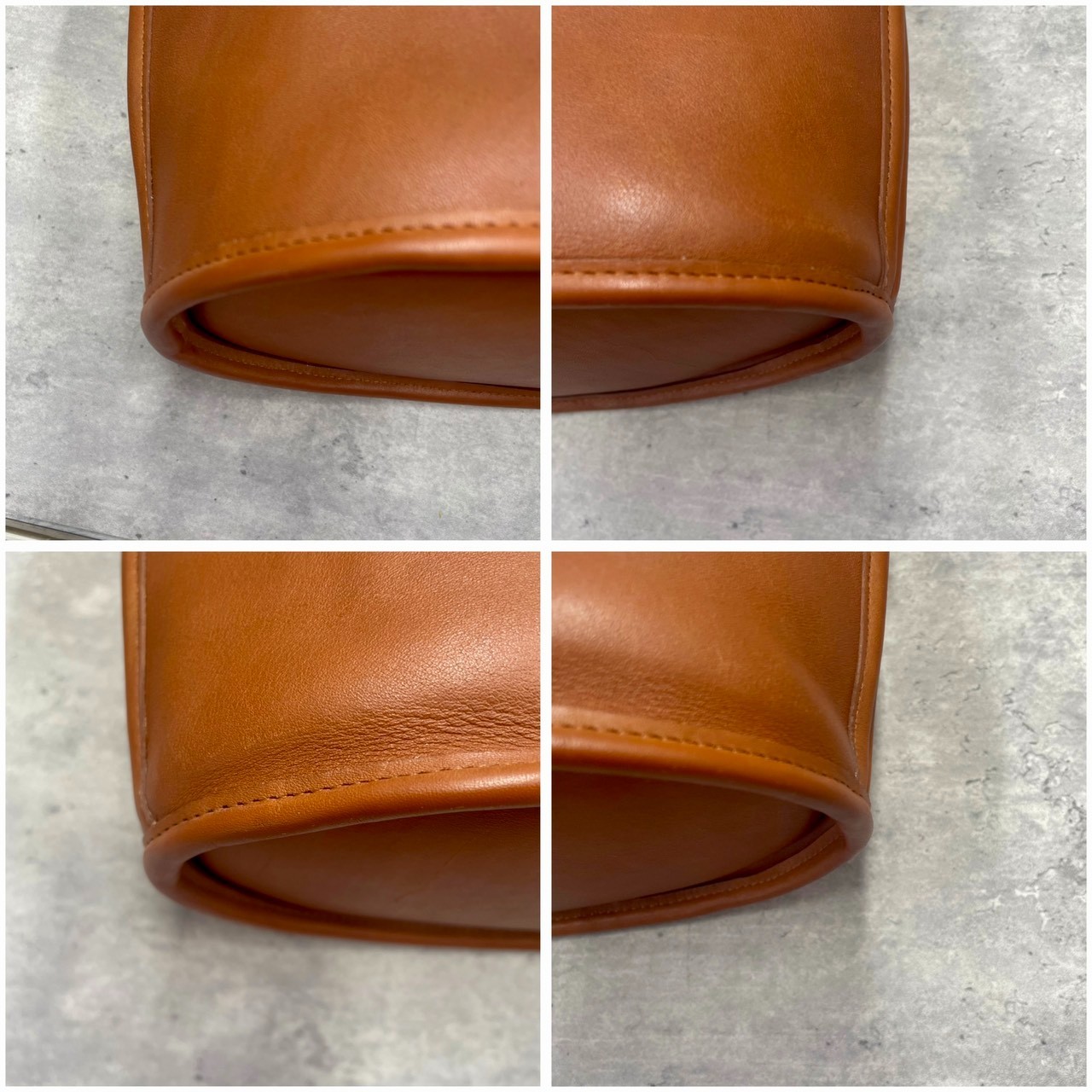 COACH Pelham 9958 Dome Glove Tanned Leather Gold Hardware Authentic Brown