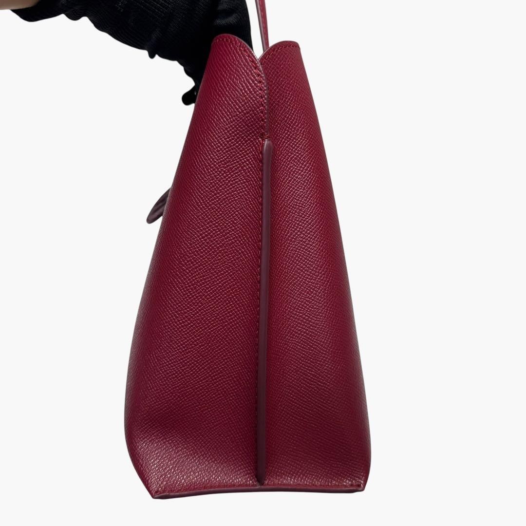 Furla Vittoria Red Handbag Tote Bag Japan Condition Used 0610296