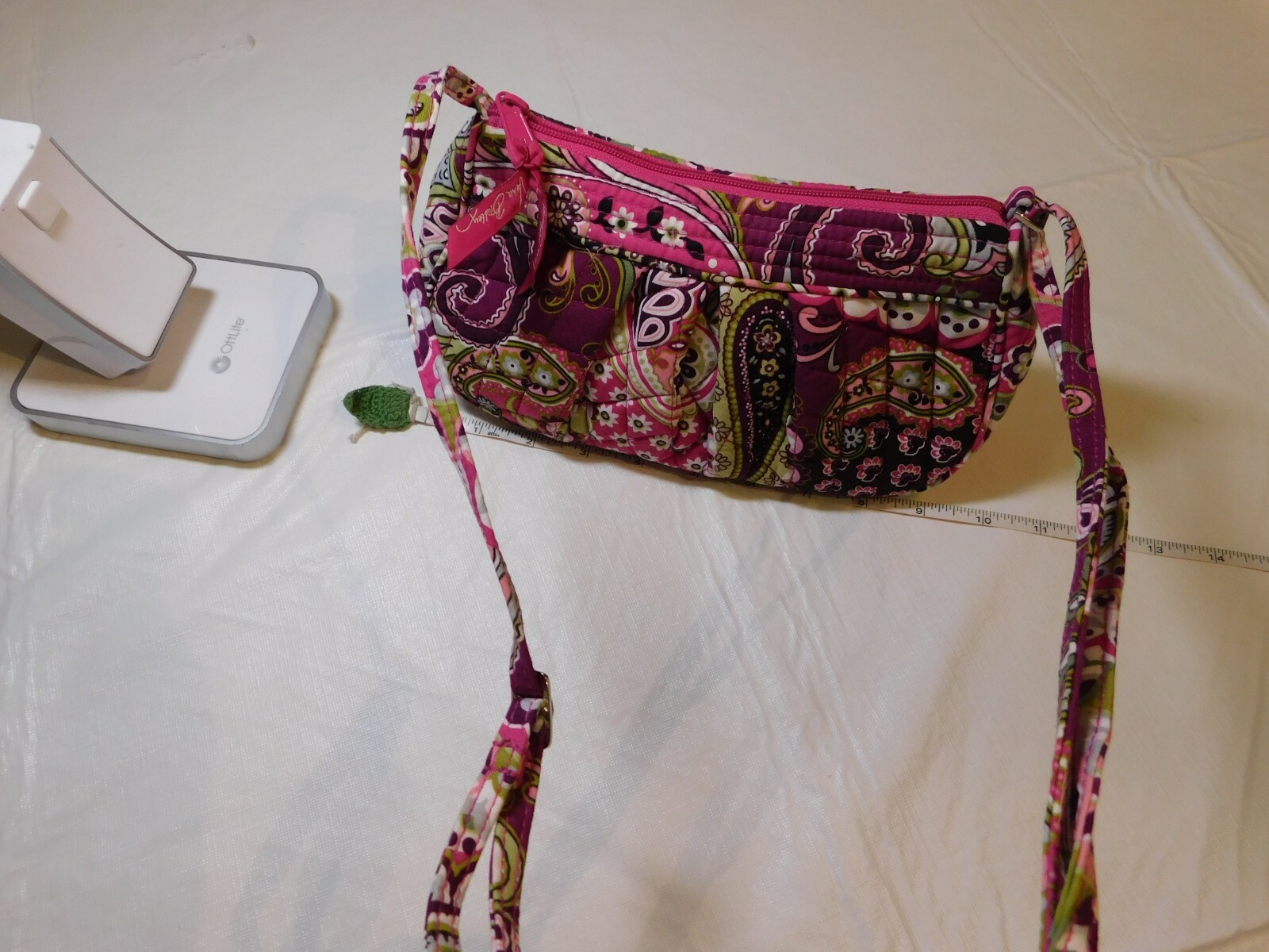 Vera Bradley Very Berry Paisley crossbody mini handbag purse shoulder bag retire