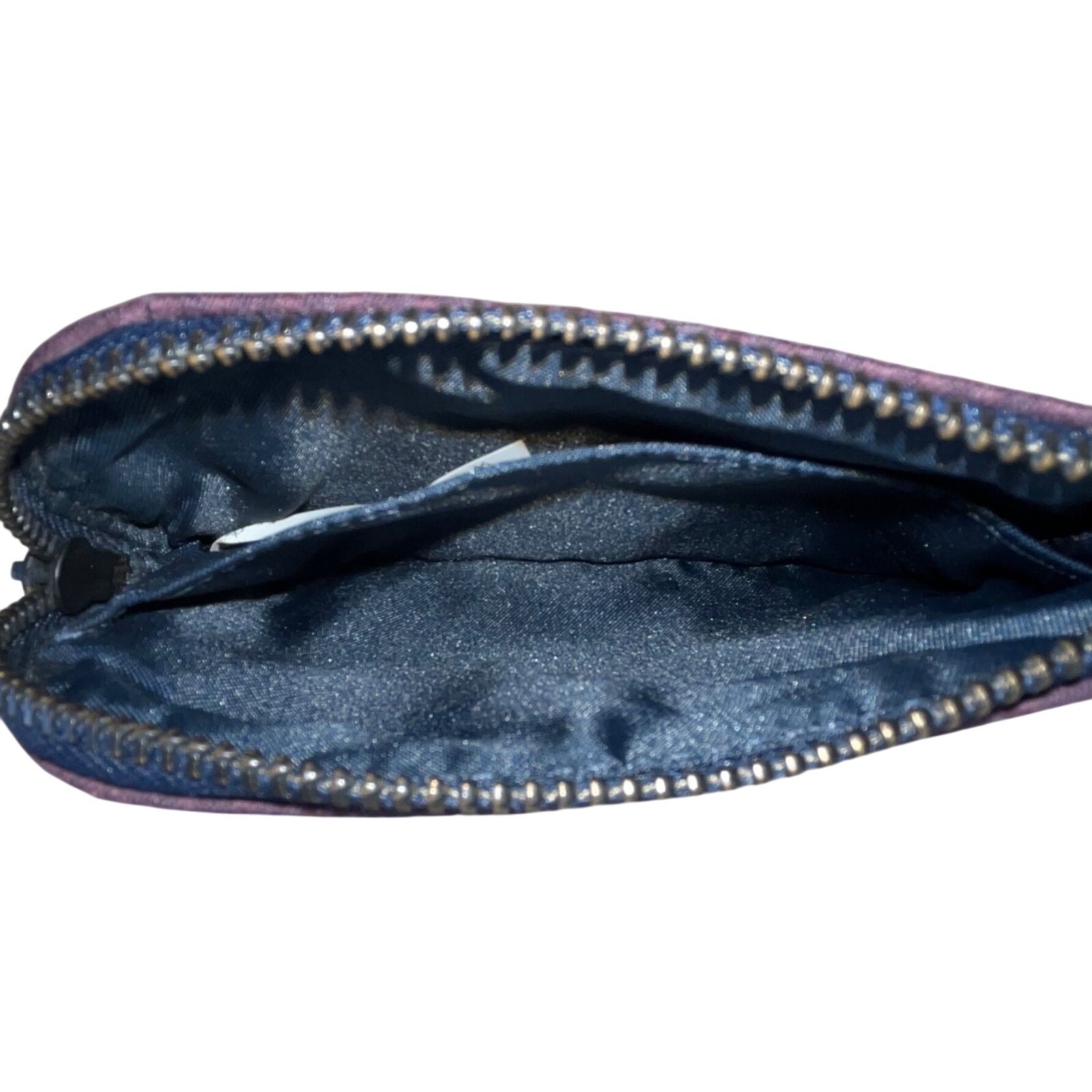 Lululemon Deep Purple 100% Polyester With Keyring Clip Compact Zippered Pouch OS