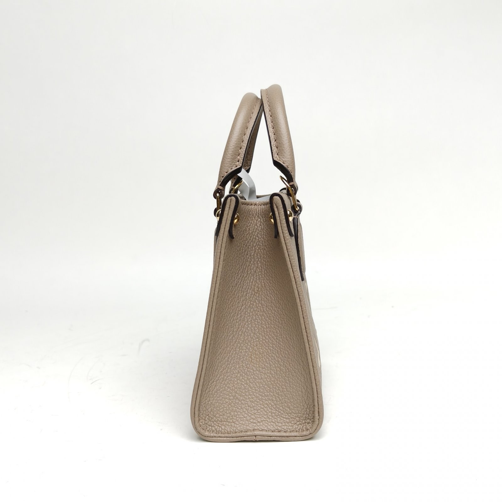 LOUIS VUITTON Onthego BB 18cm Grey Calfskin Crossbody Bag