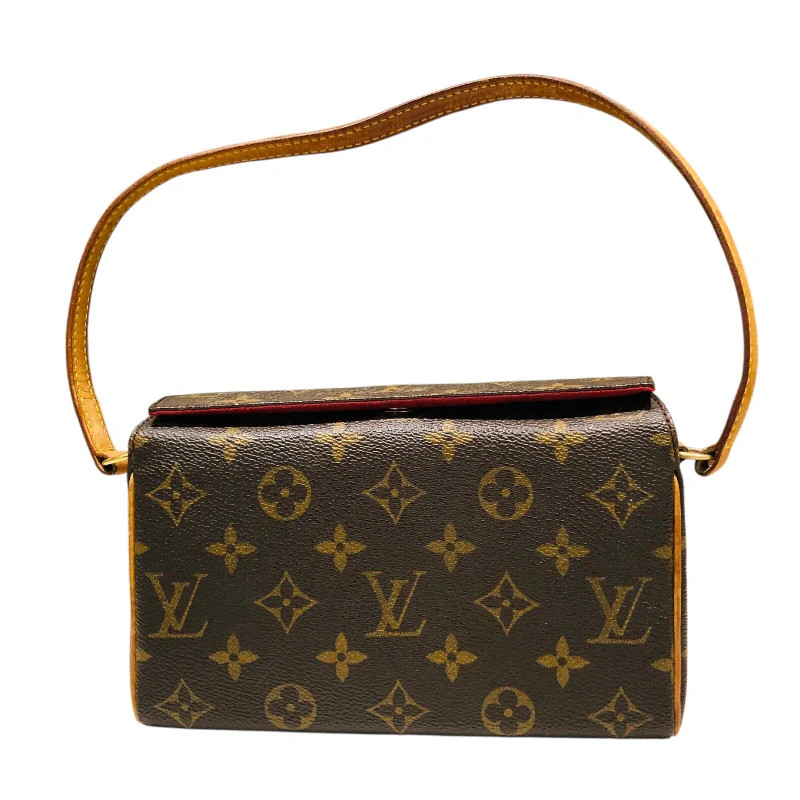 LOUIS VUITTON Recital Brown Monogram Handbag M51900 #OKB4006