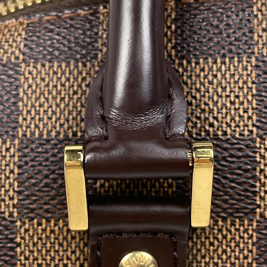 LOUIS VUITTON Handbag: Damier Ebene Ribera MM N41434 Brown w/ dust bag ;99