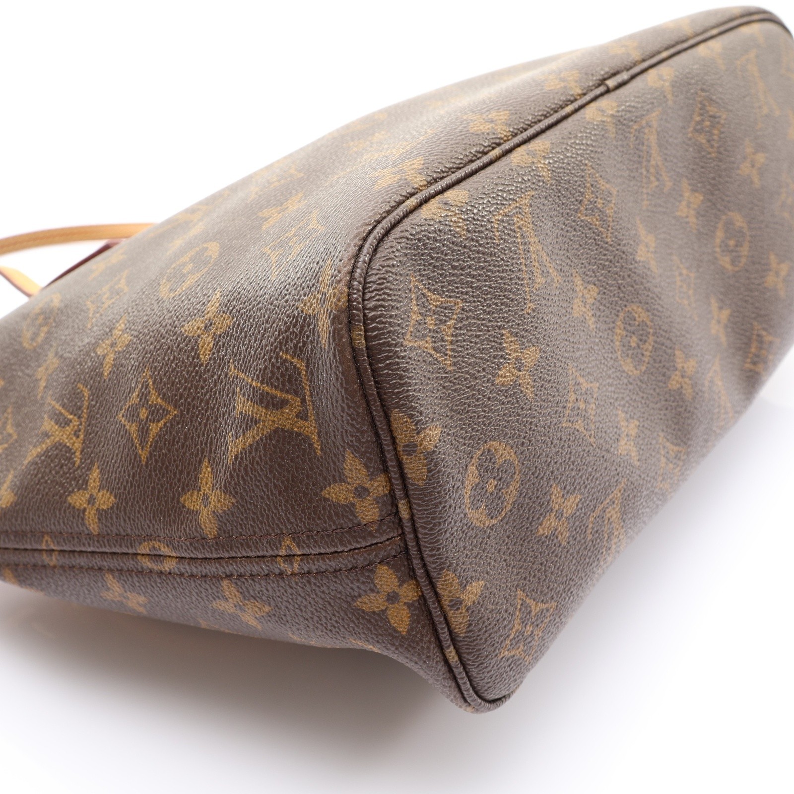 LOUIS VUITTON Neverfull PM Monogram Canvas Brown Shoulder Tote Bag M40155