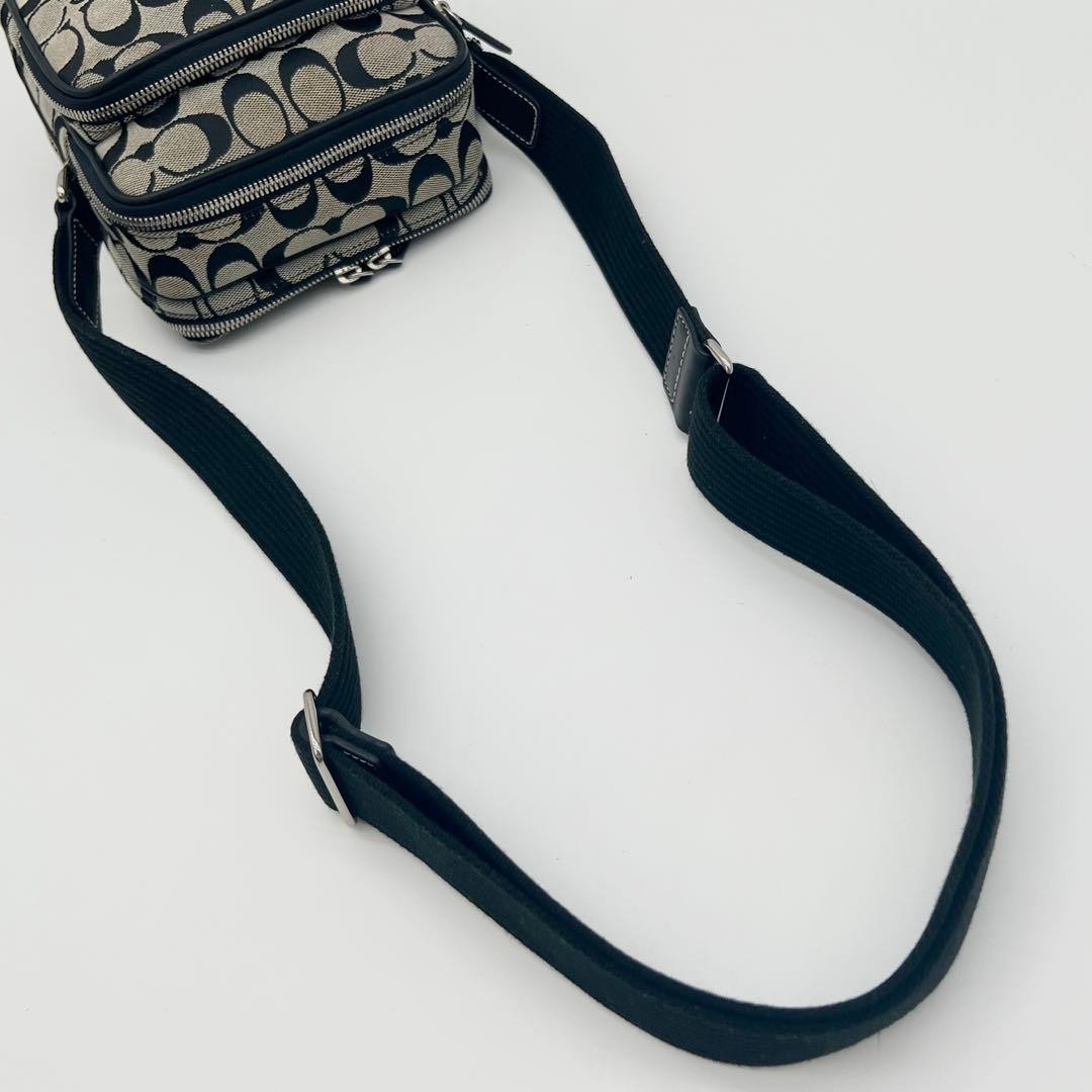 Coach Shoulder Bag Signature 4270 Multi storage Black