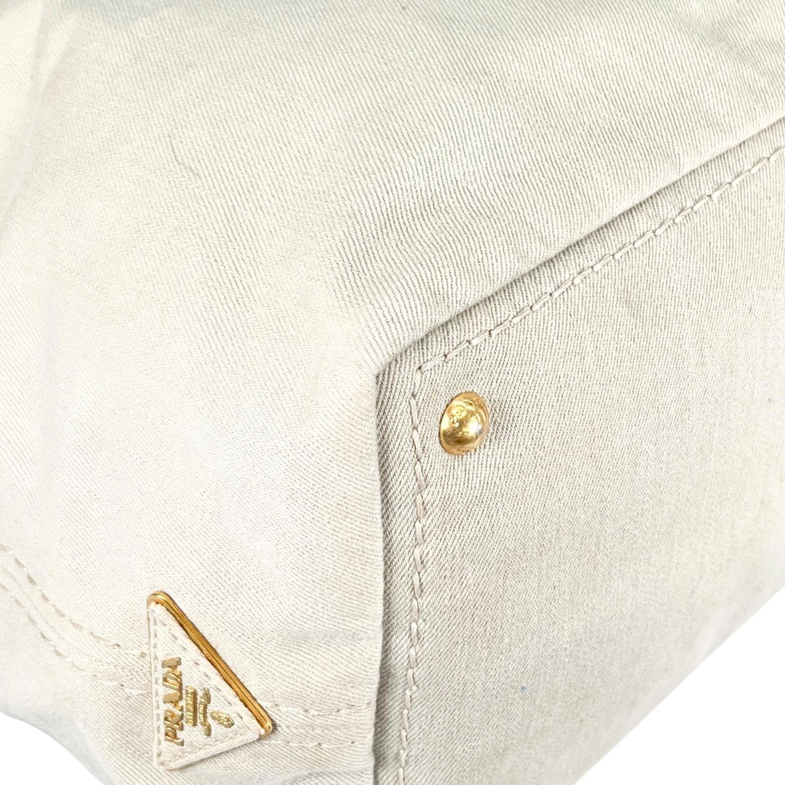 PRADA Canapa TGM Handbag canvas Women