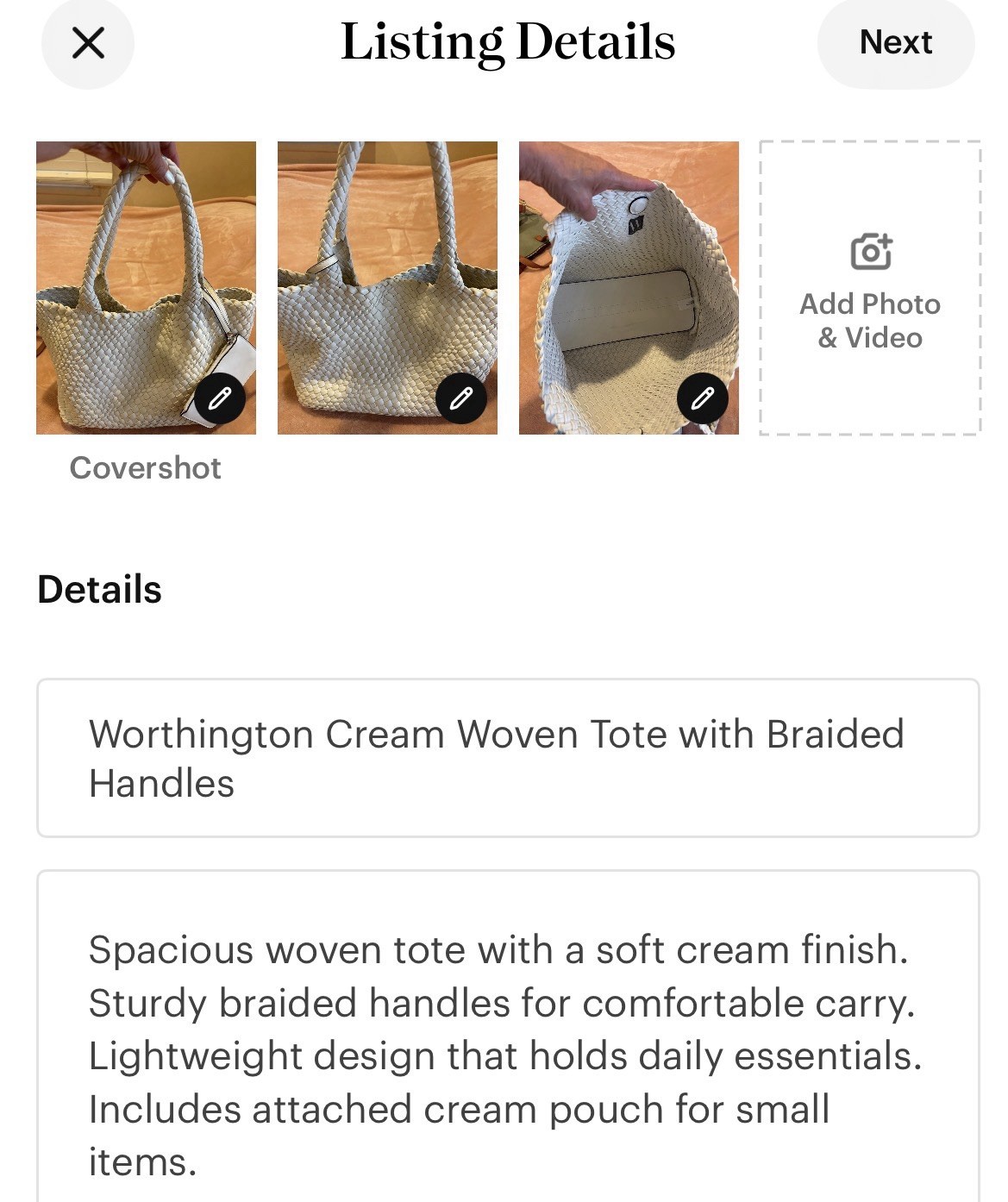 Worthington Cream Woven