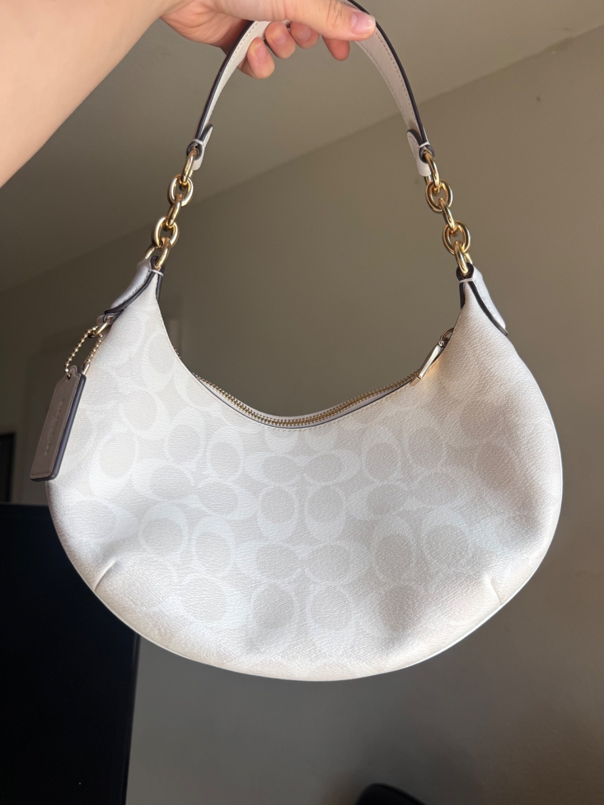 Coach Payton Hobo Bag Signature Coated Canvas