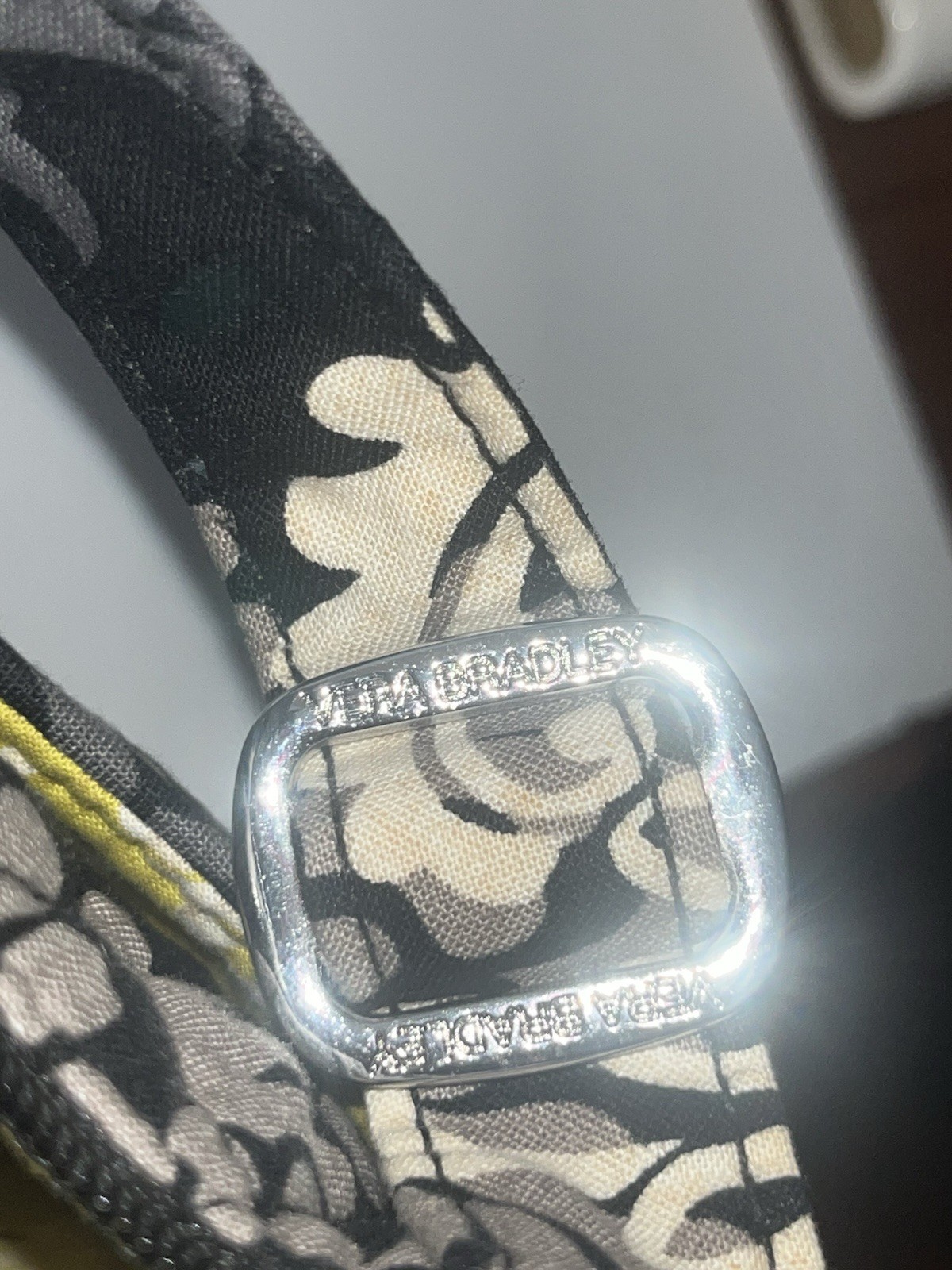 vera bradley yellow black And Gray retro crossbody bag