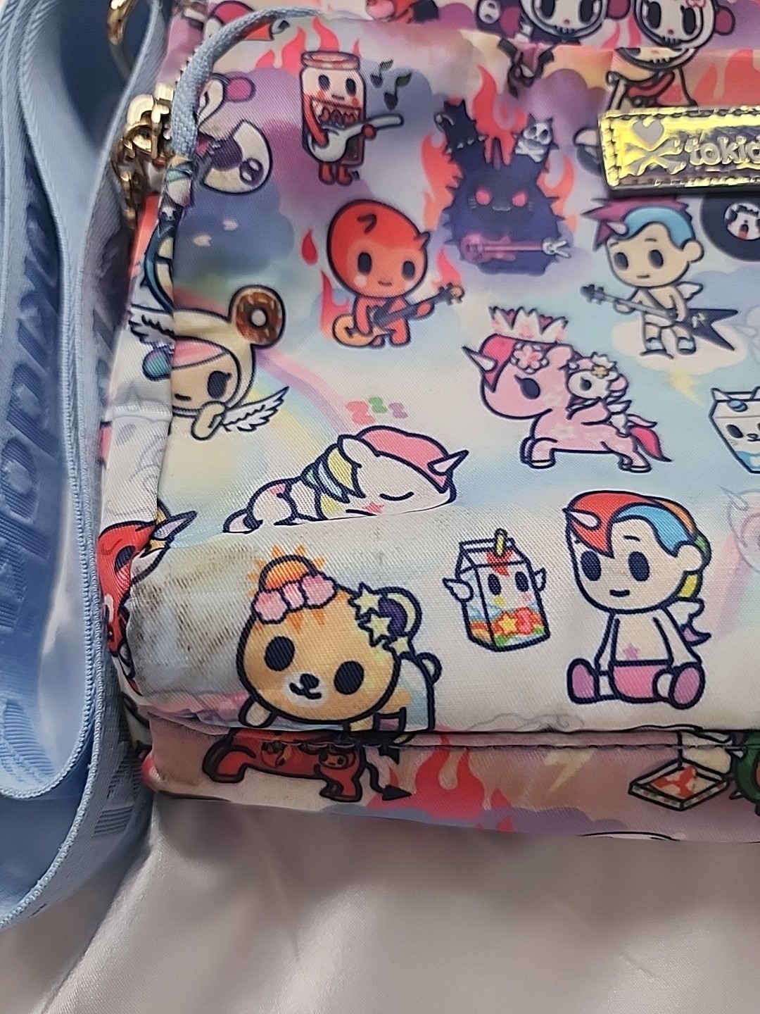Tokidoki Kawaii Character Print Crossbody Bag with Wallet
